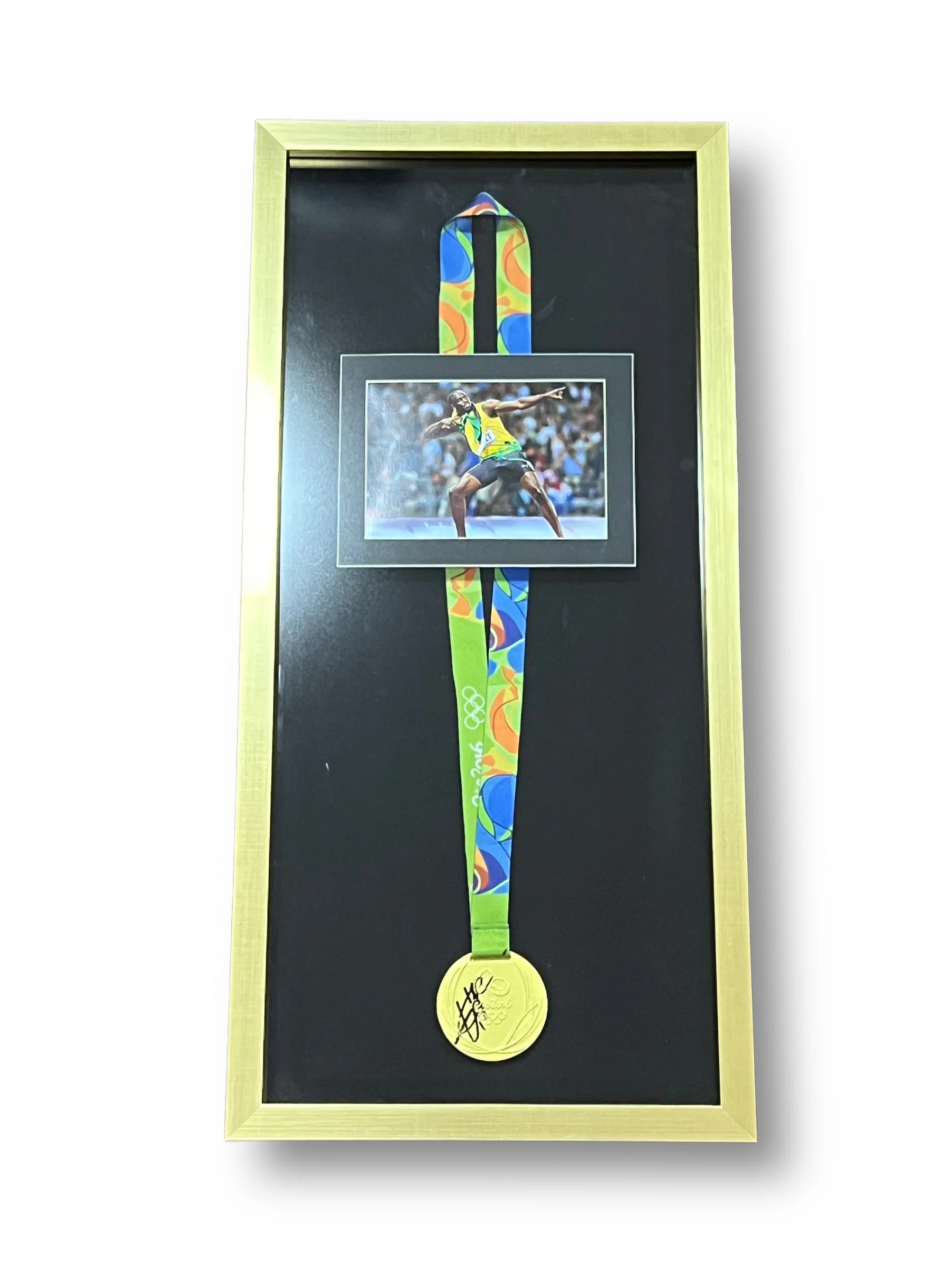 Medalla Enmarcada / Atletismo / Usain Bolt