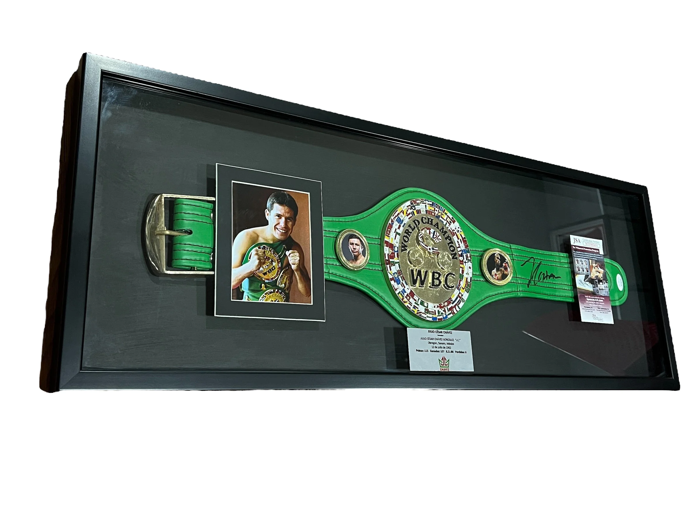 Cinturón Mini Enmarcado / Boxeo / Julio Cesar Chavez - Image 2
