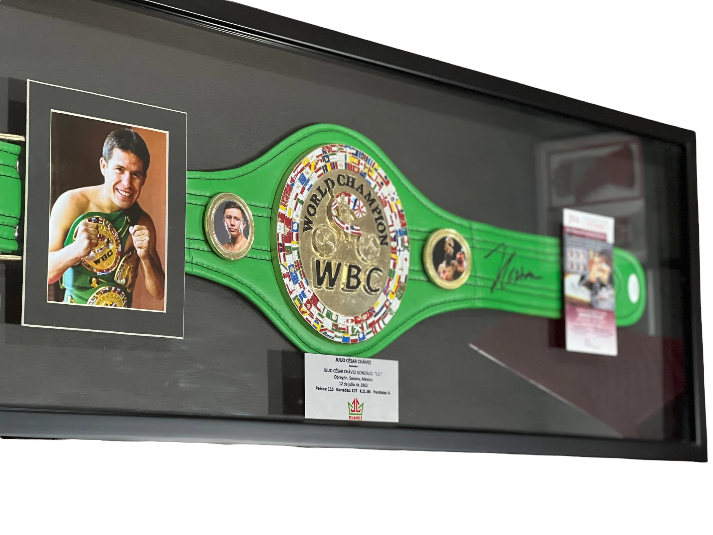 Cinturón Mini Enmarcado / Boxeo / Julio Cesar Chavez - Image 4