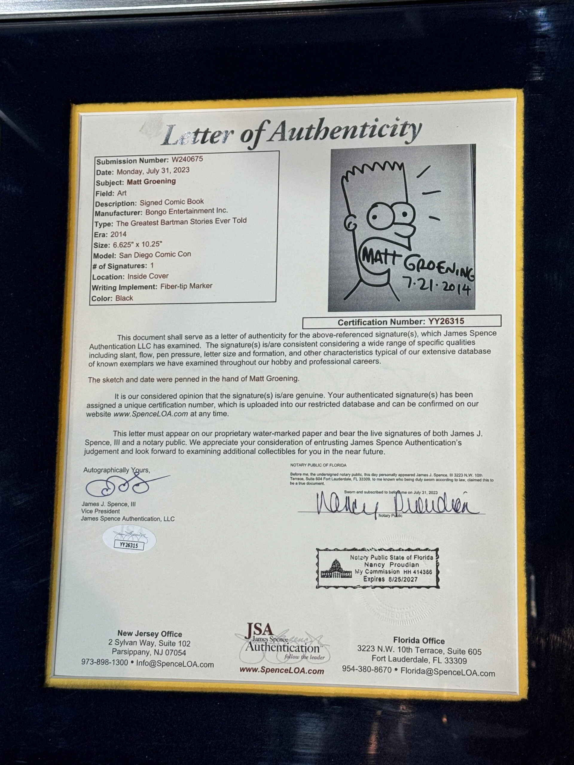 Sketch Enmarcado / Los Simpson / Matt Groening - Image 5