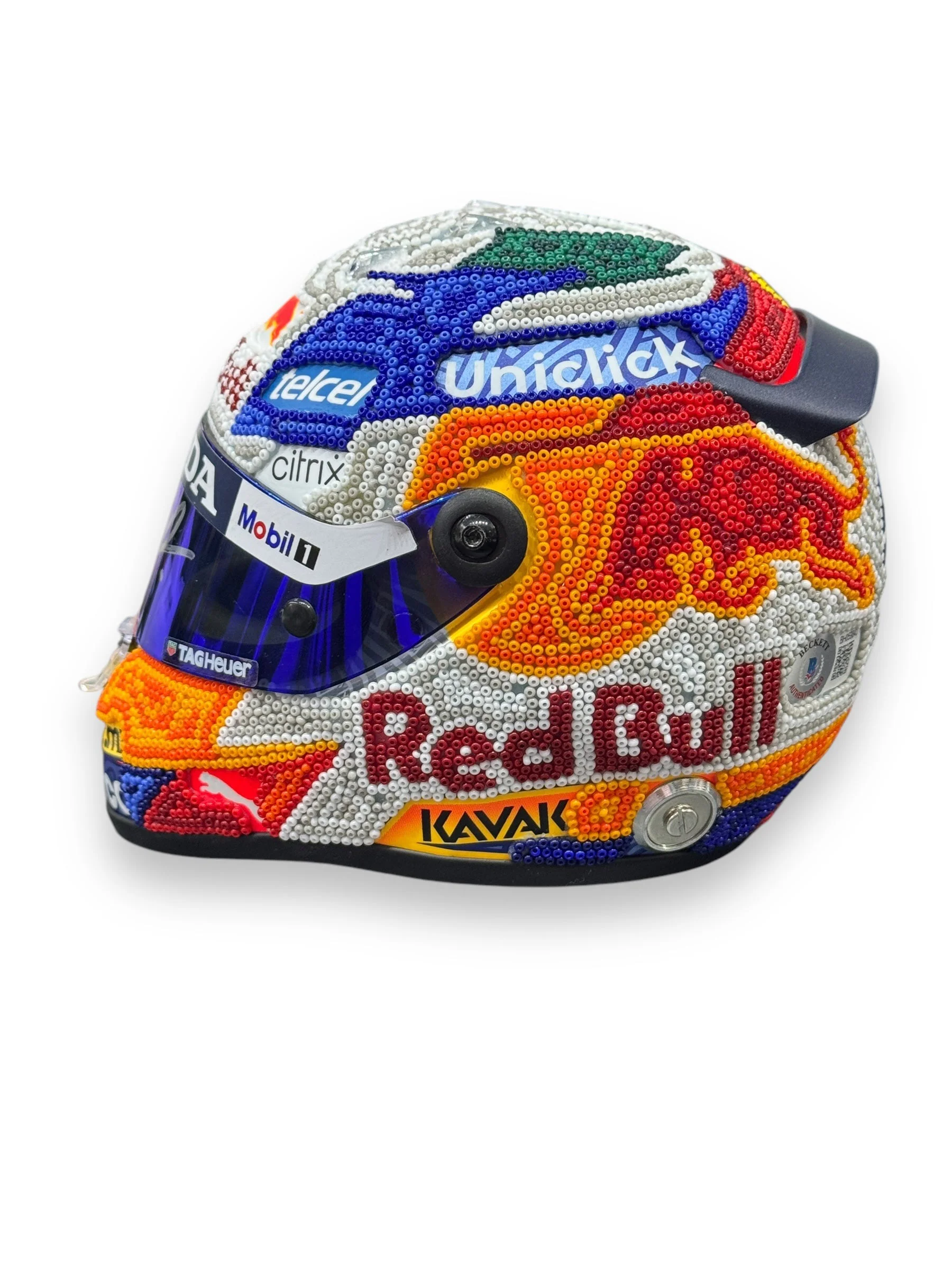 Mini Casco / F1 / Sergio "Checo" Pérez (Arte Huichol) - Image 2
