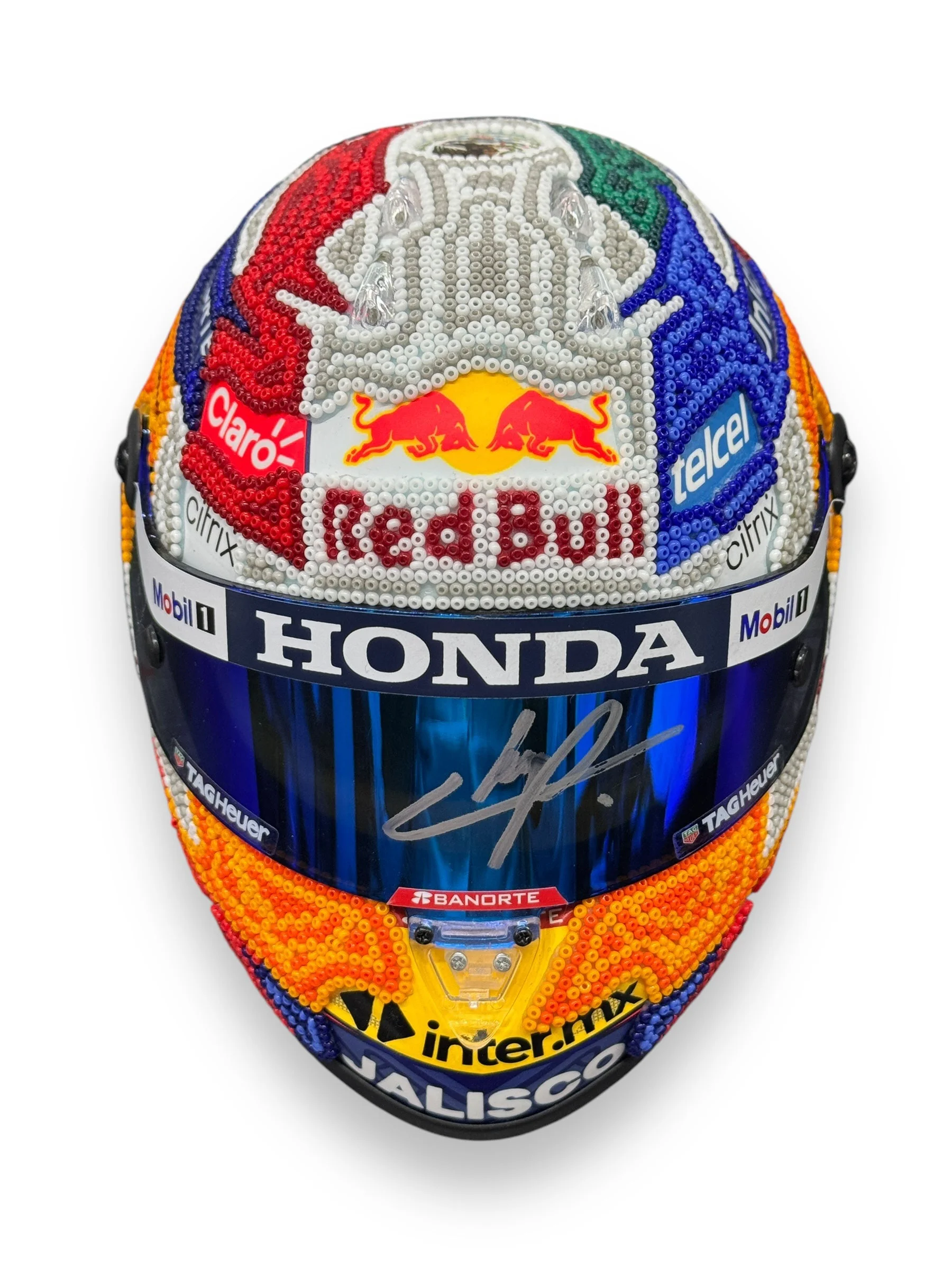 Mini Casco / F1 / Sergio "Checo" Pérez (Arte Huichol) - Image 5
