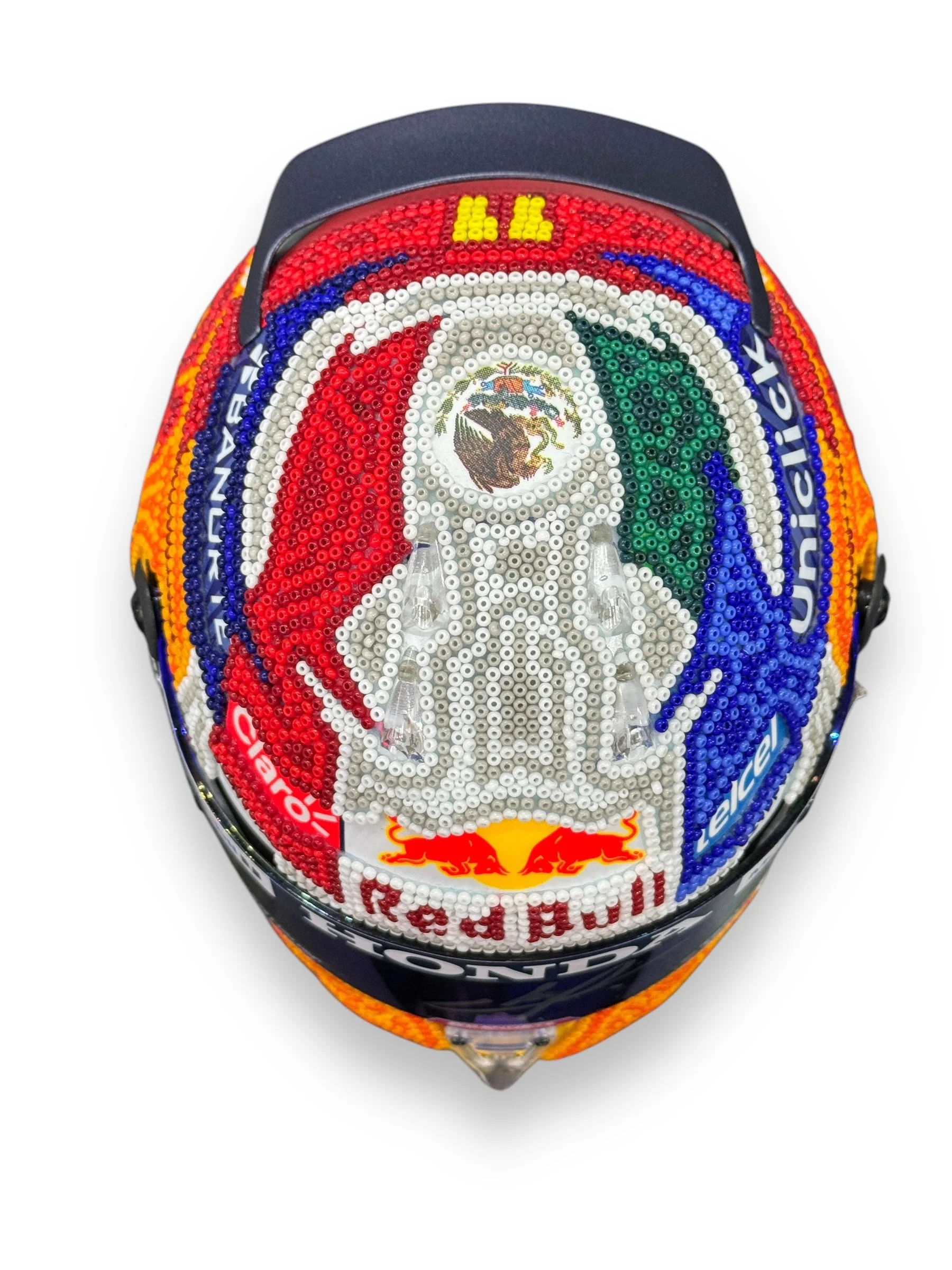 Mini Casco / F1 / Sergio "Checo" Pérez (Arte Huichol) - Image 6