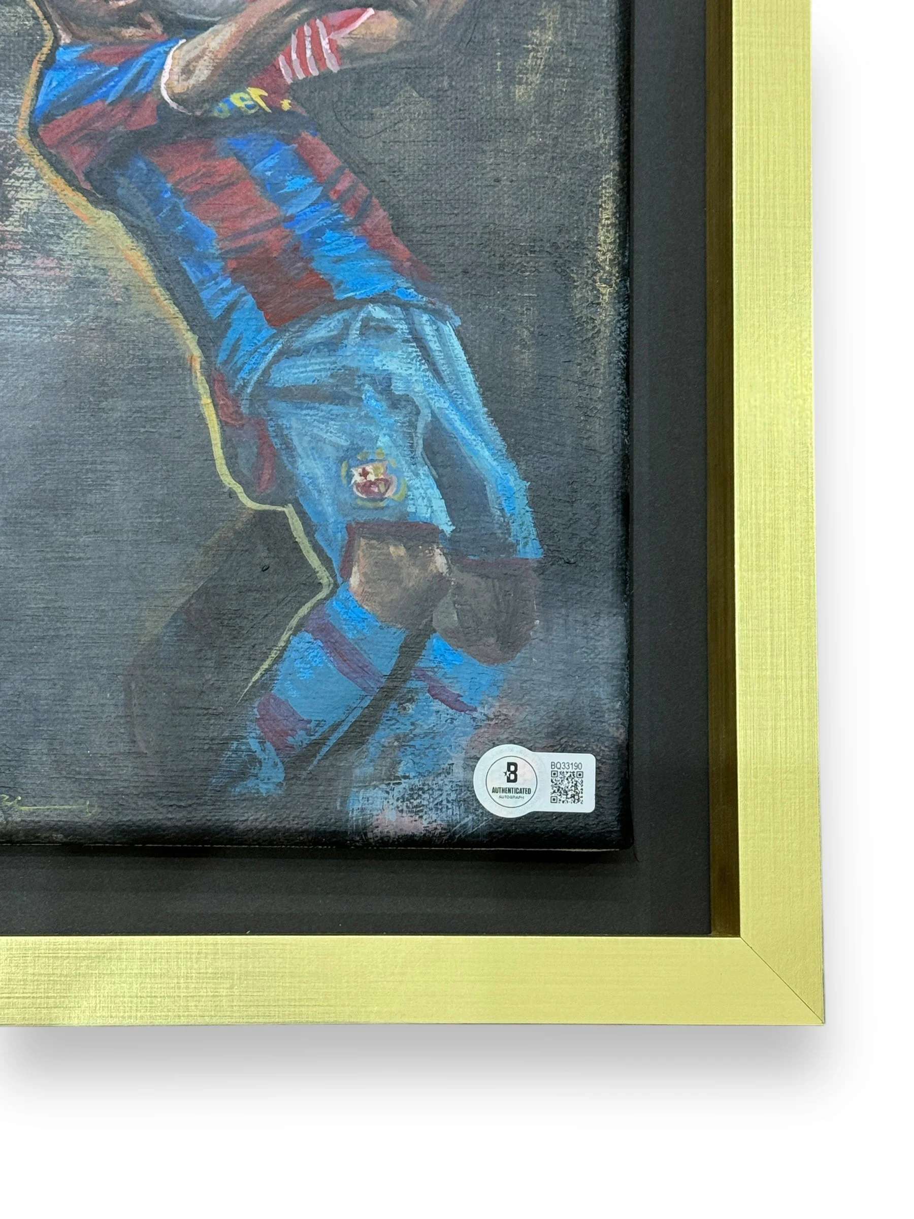 Cuadro pintado a mano / Barcelona / Ronaldinho - Image 2