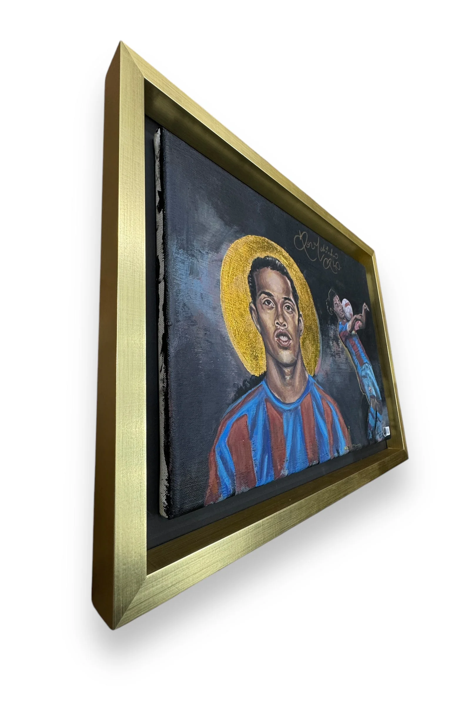 Cuadro pintado a mano / Barcelona / Ronaldinho - Image 3
