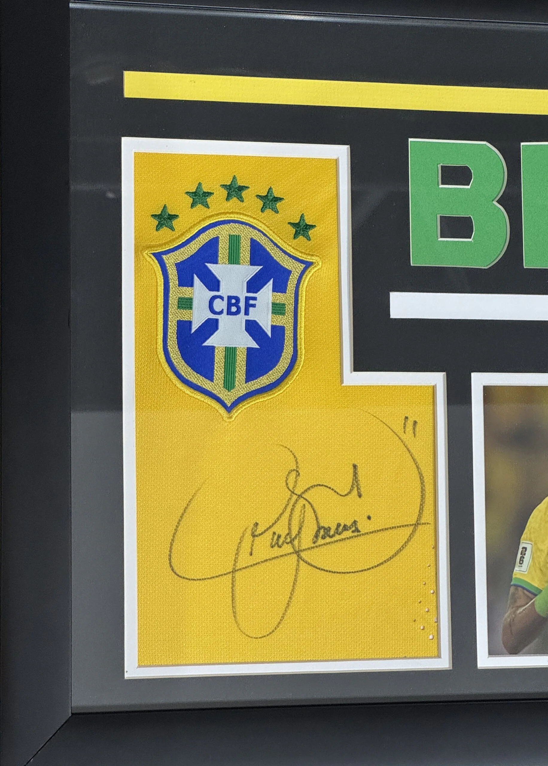 Cuadro Jersey usado / Brasil / Neymar, Thiago Silva - Image 5