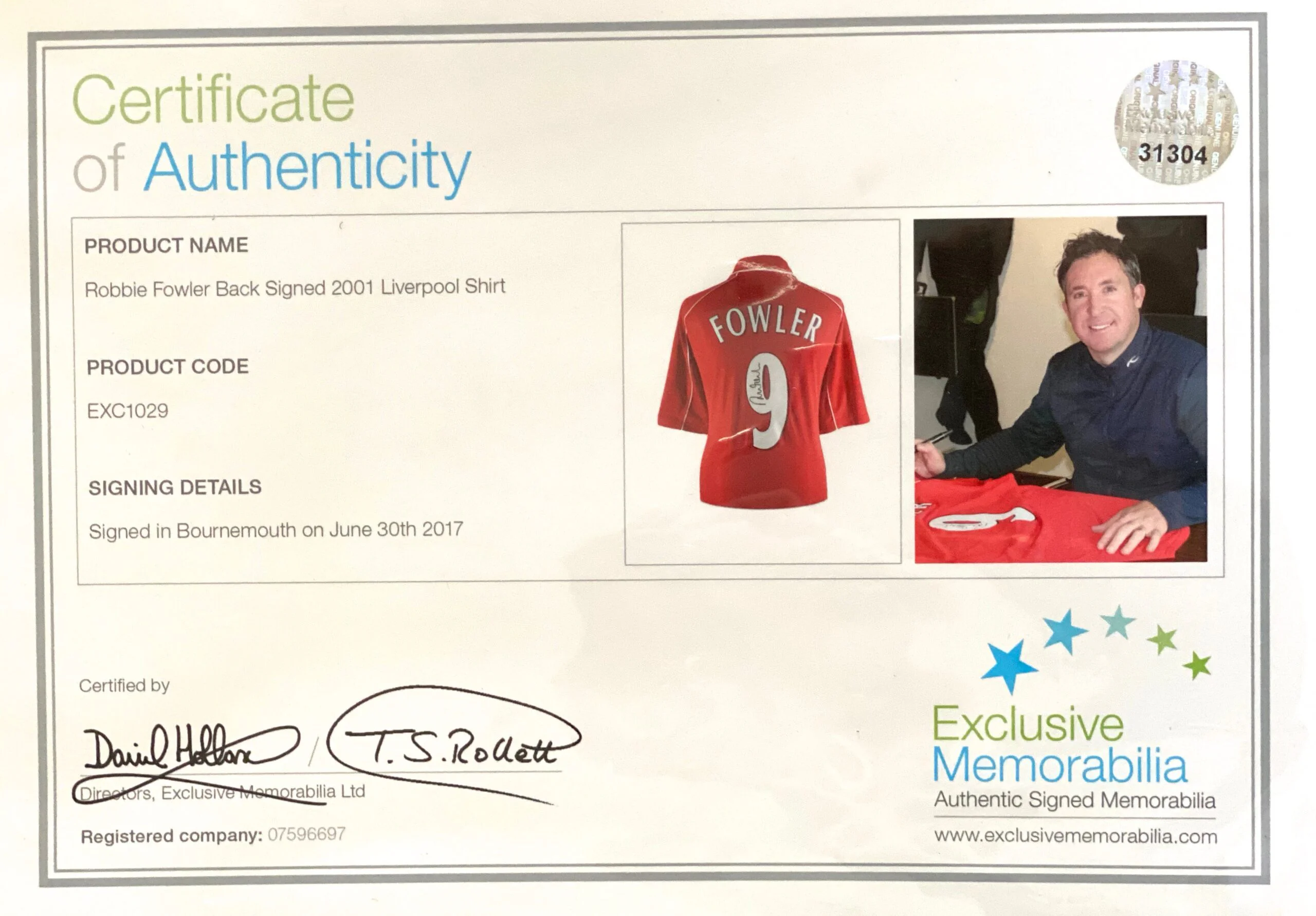 Jersey / LiverpooL / Robbie Fowler - Image 6