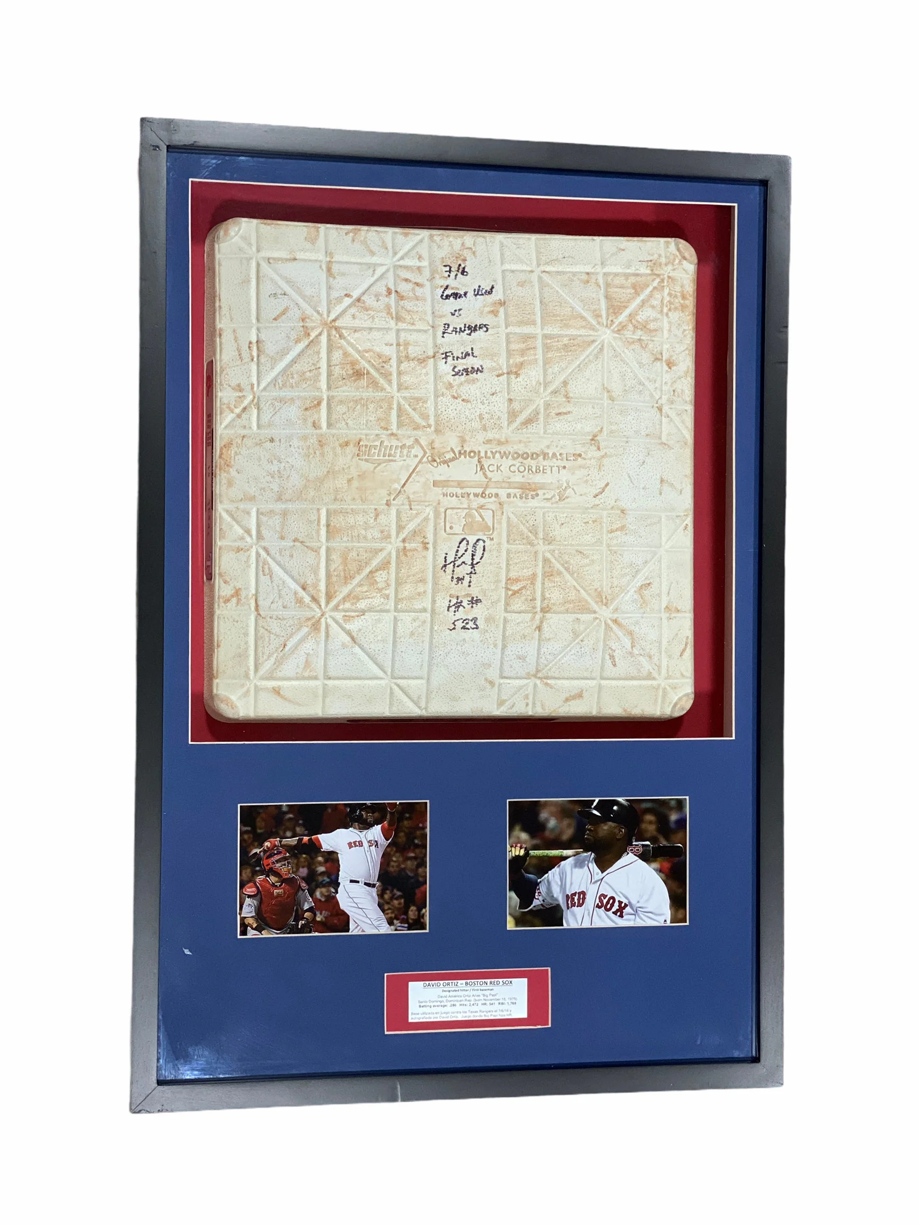 Base de Baseball / Red Sox / David Ortíz "Big Papi"