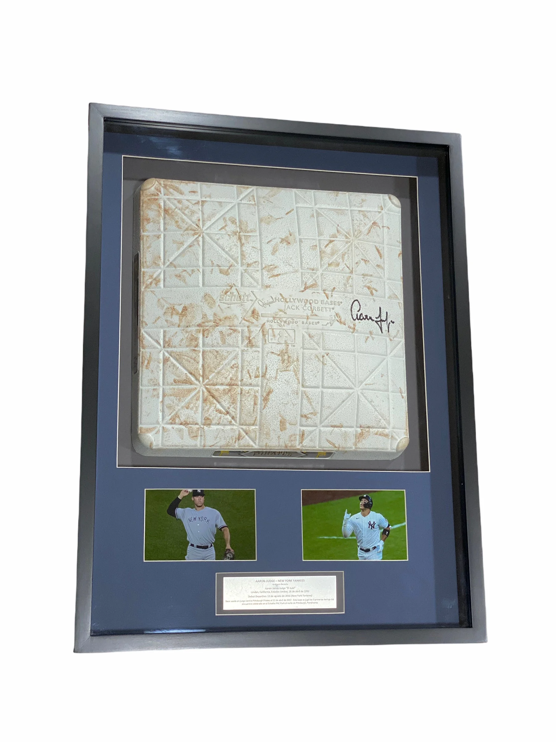 Base Enmarcada / Yankees / Aaron Jude (Usada en juego)