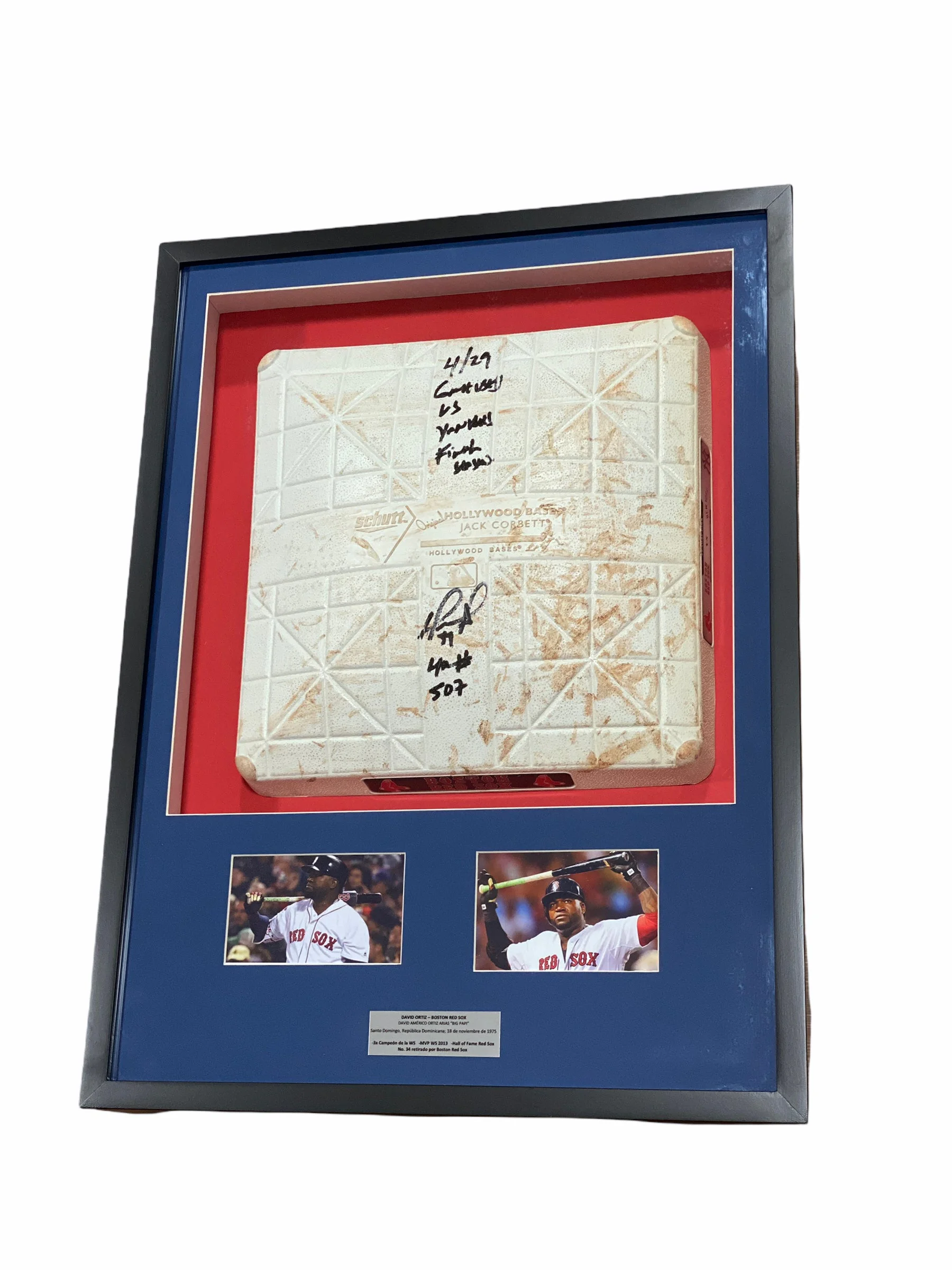 Base Enmarcada / Red Sox / David Ortiz Big Papi - Image 3