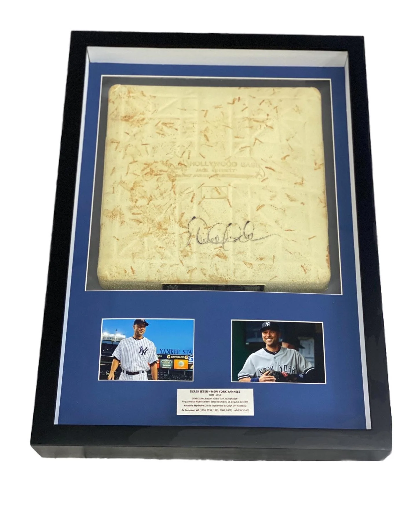 Base enmarcada / Yankees / Derek Jeter
