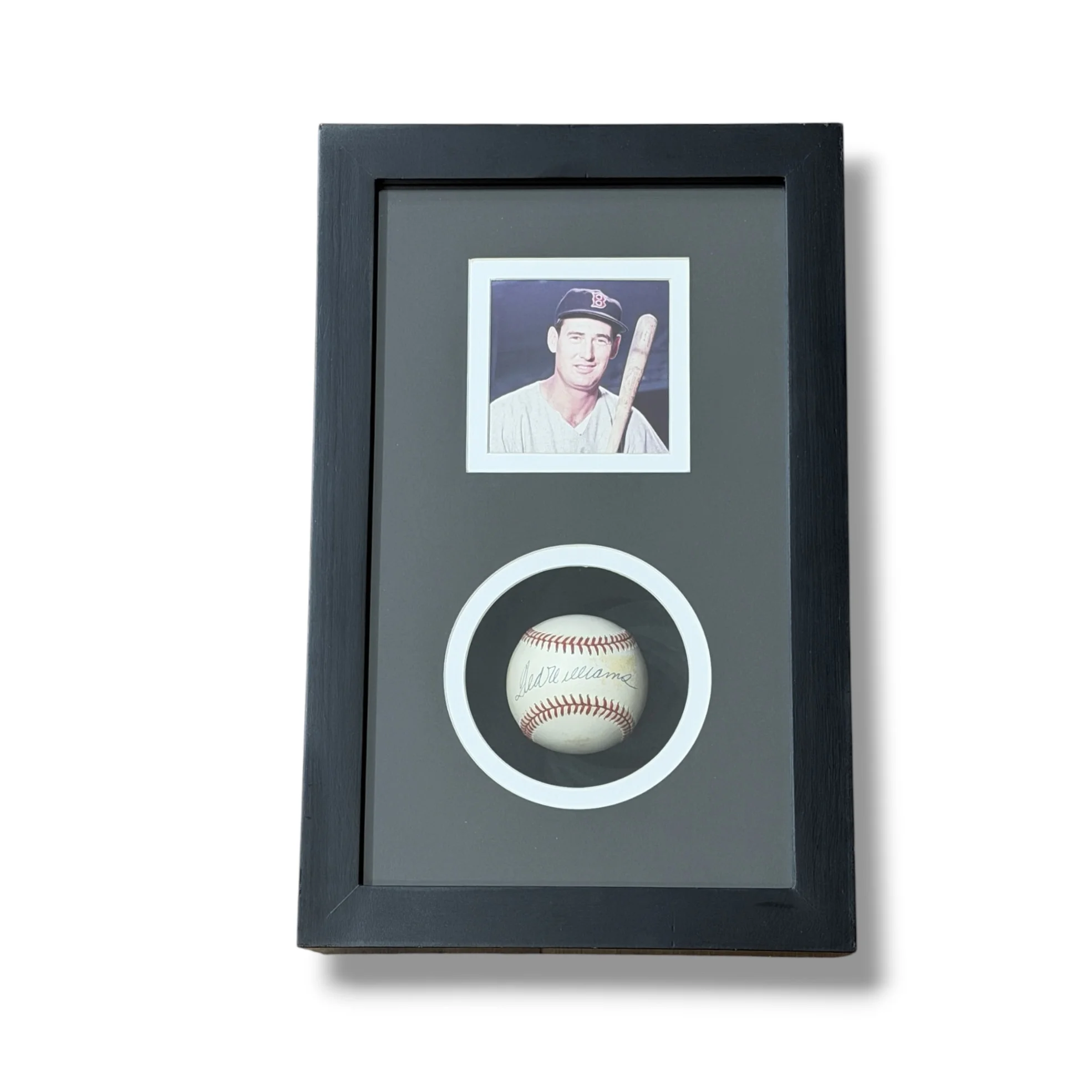 Pelota enmarcada / Red Sox / Ted Williams