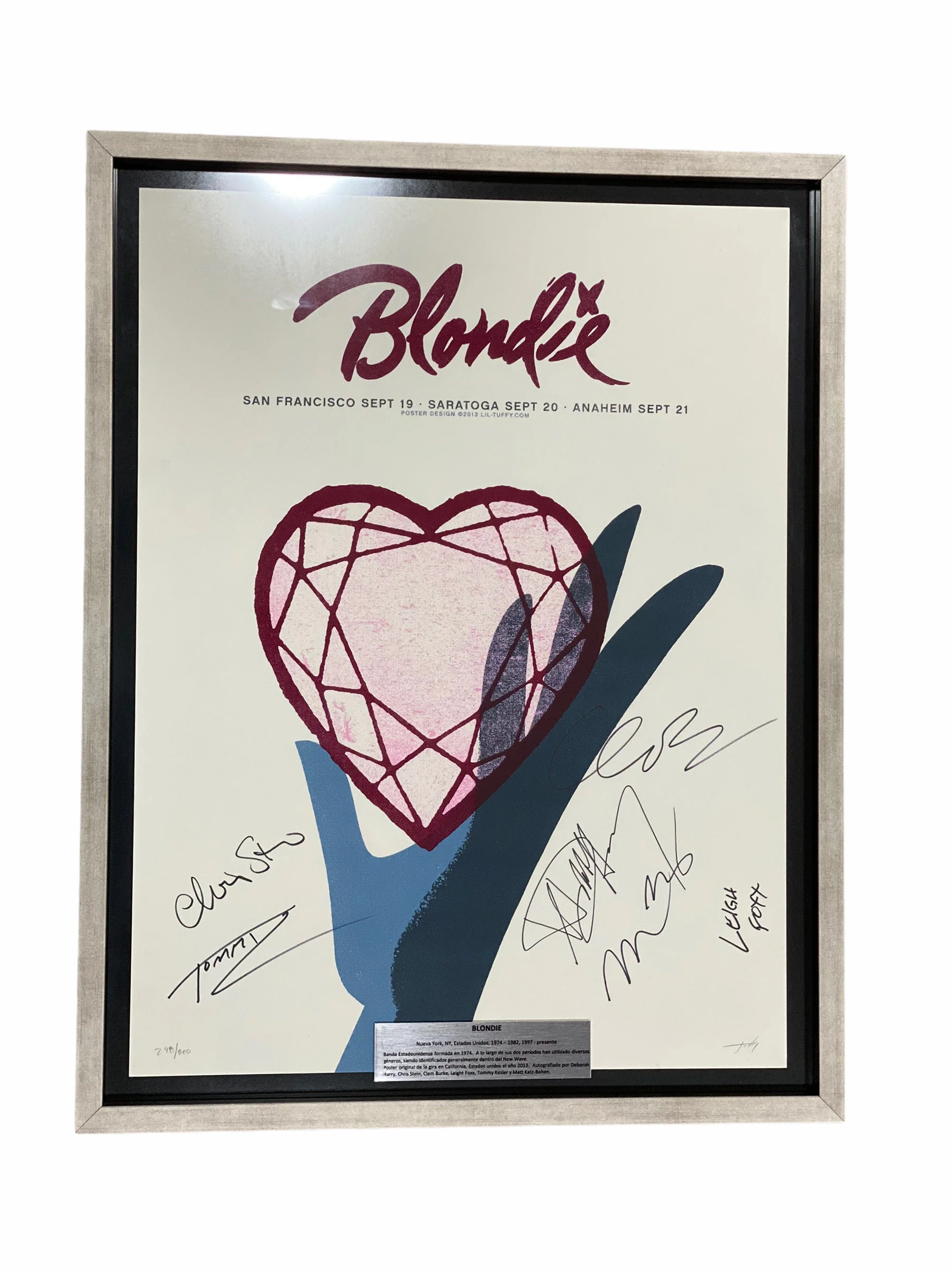 Poster / Blondie / Autografiado