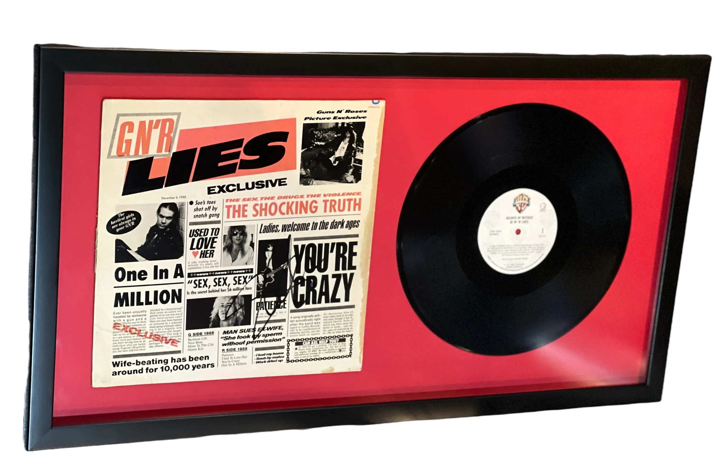 Disco LP Enmarcado / Guns N´ Roses / Slash