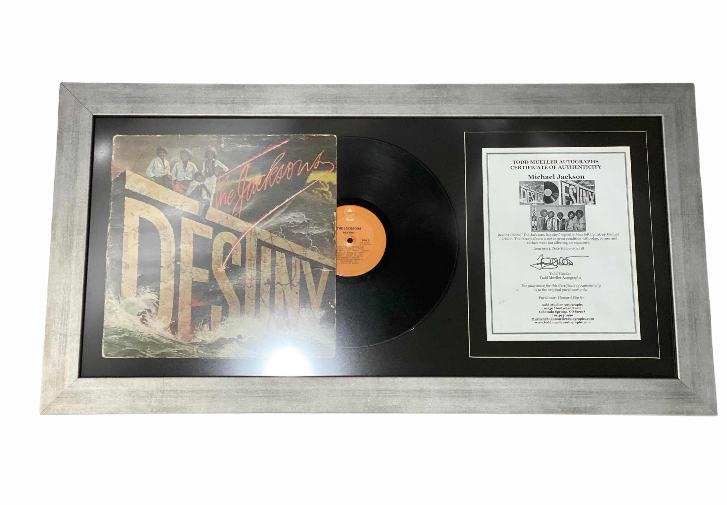 Disco LP Enmarcado / Michael Jackson / Michael Jackson
