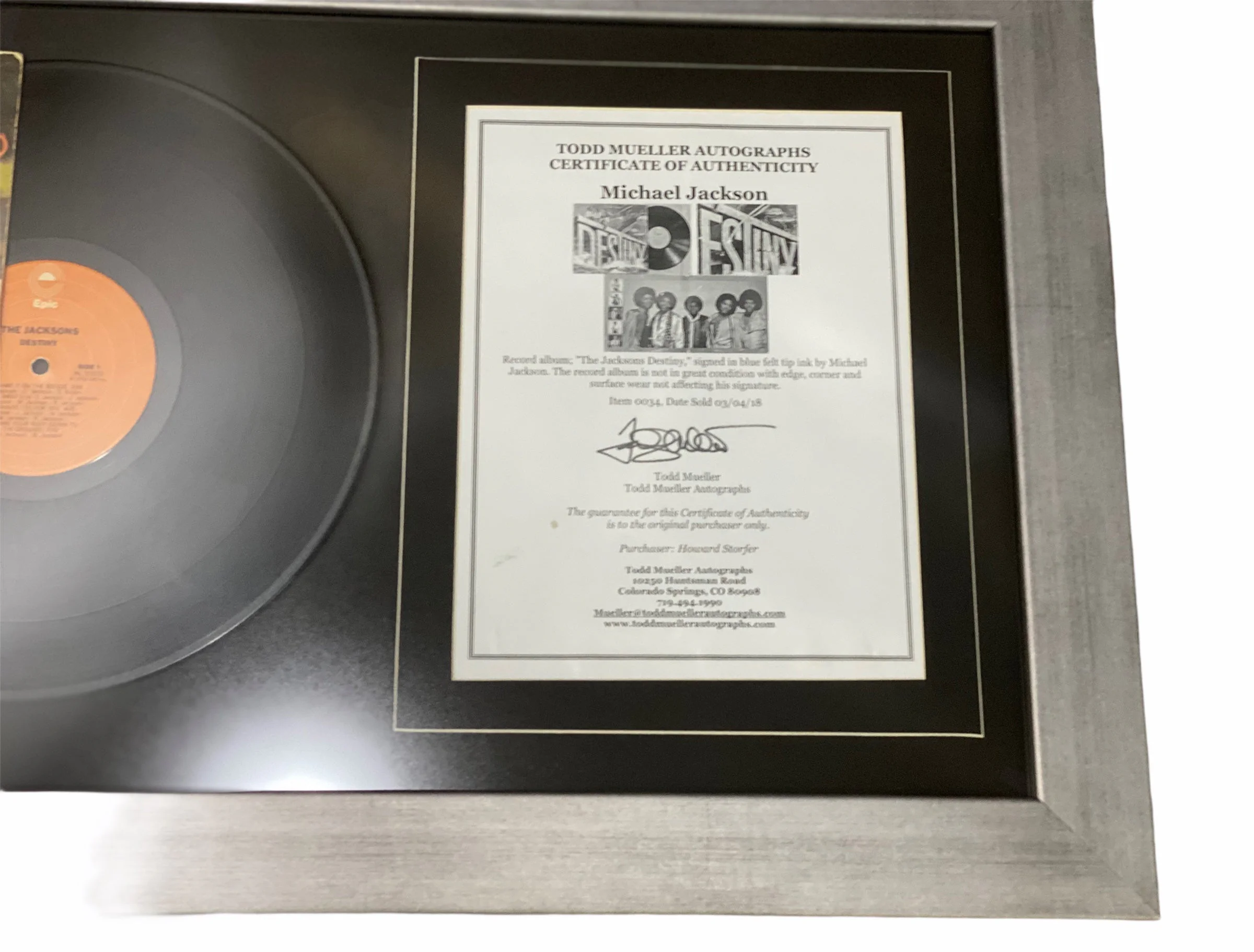 Disco LP Enmarcado / Michael Jackson / Michael Jackson - Image 3