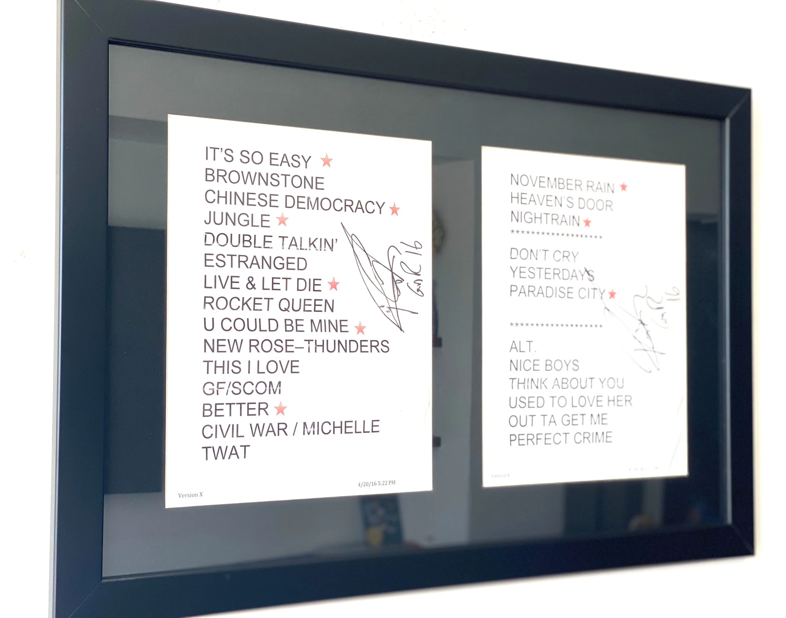 Set List | Guns N' Roses | Richard Fortus - Image 3