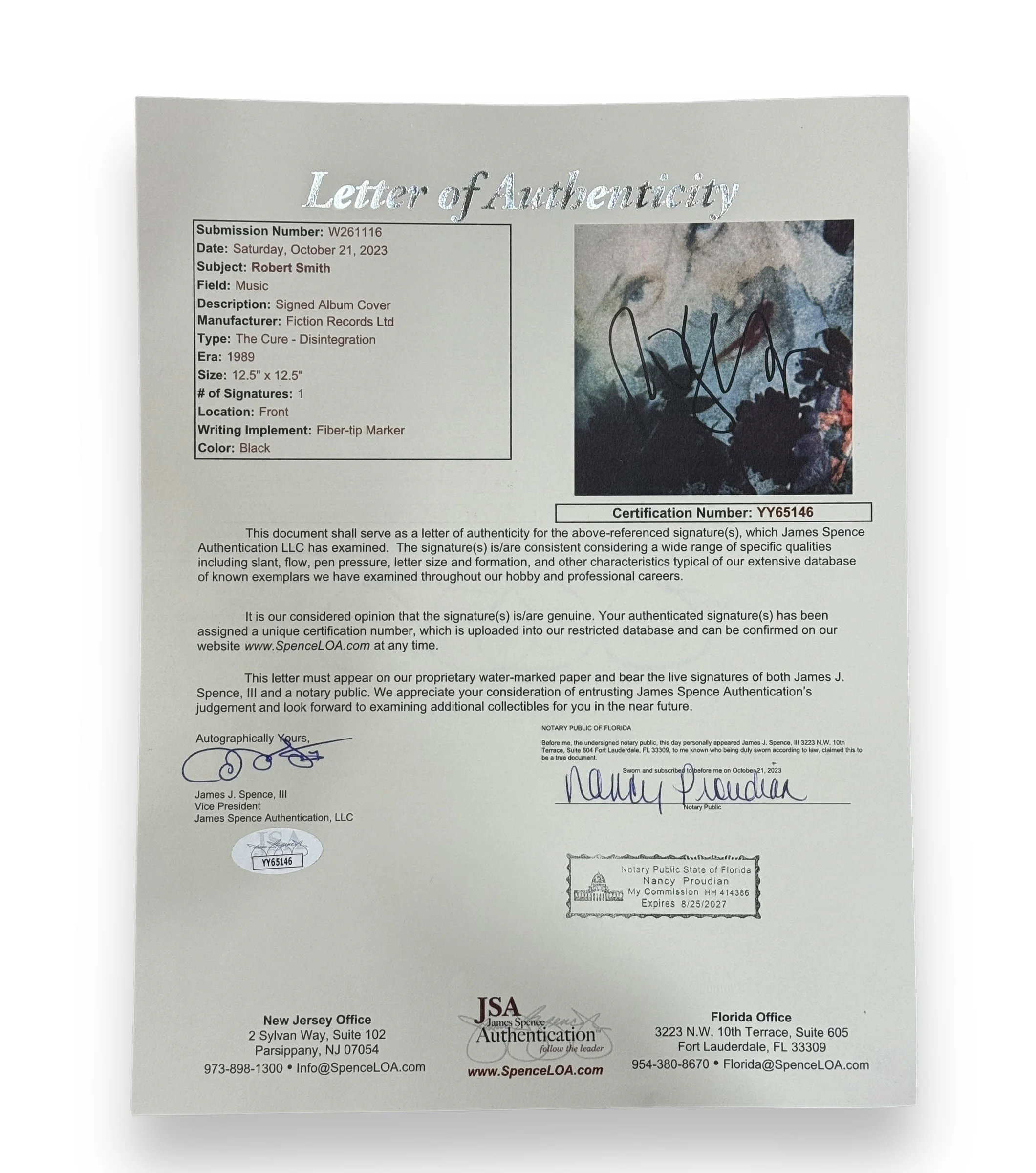 Disco LP / The Cure / Robert Smith, Michael Gallup, Roger O'Donnell - Image 4