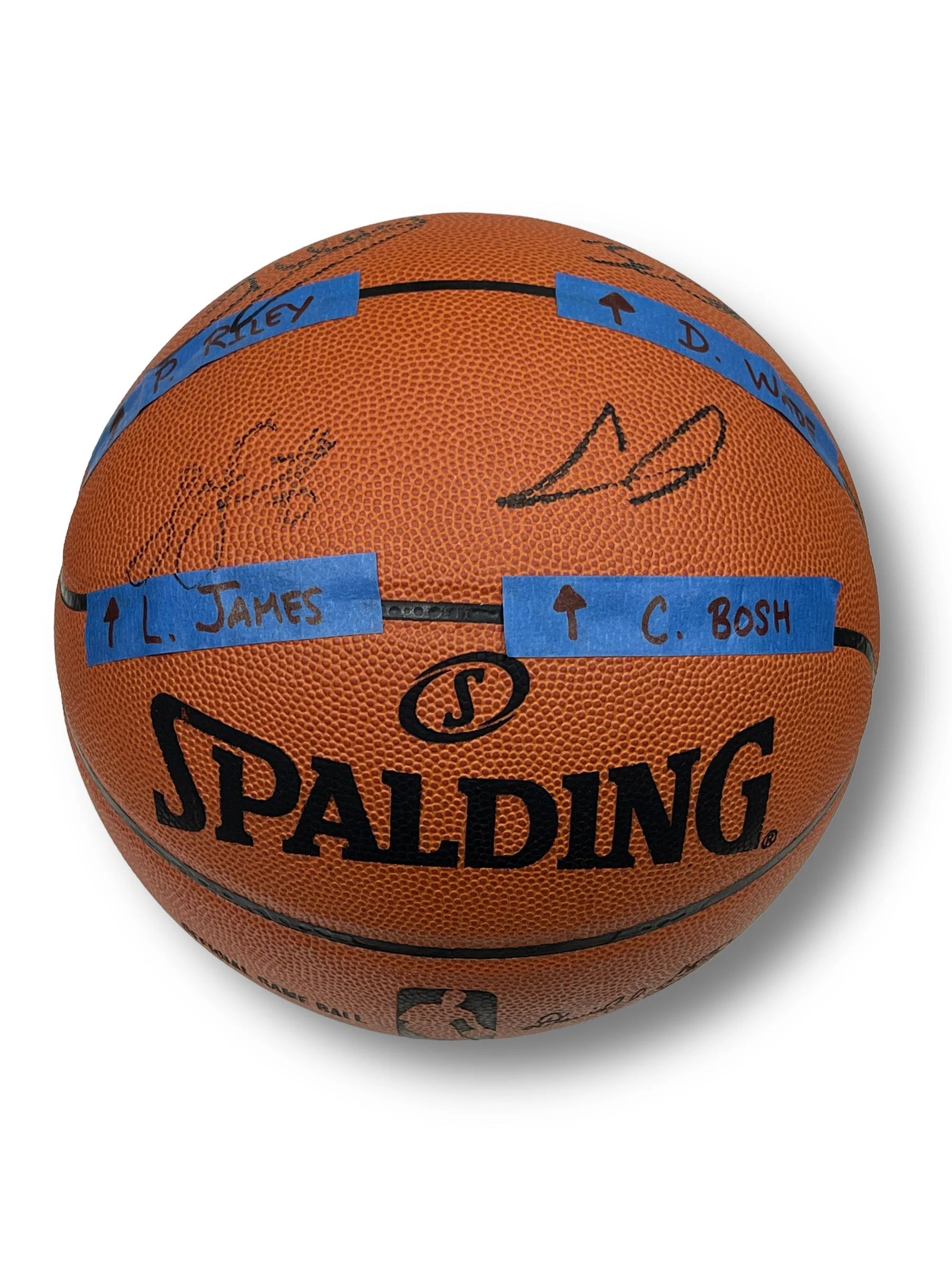 Balón Basketball / Miami Heat / Lebron James, Chris Bosh, Dwyane Wade y Pat Riley - Image 2