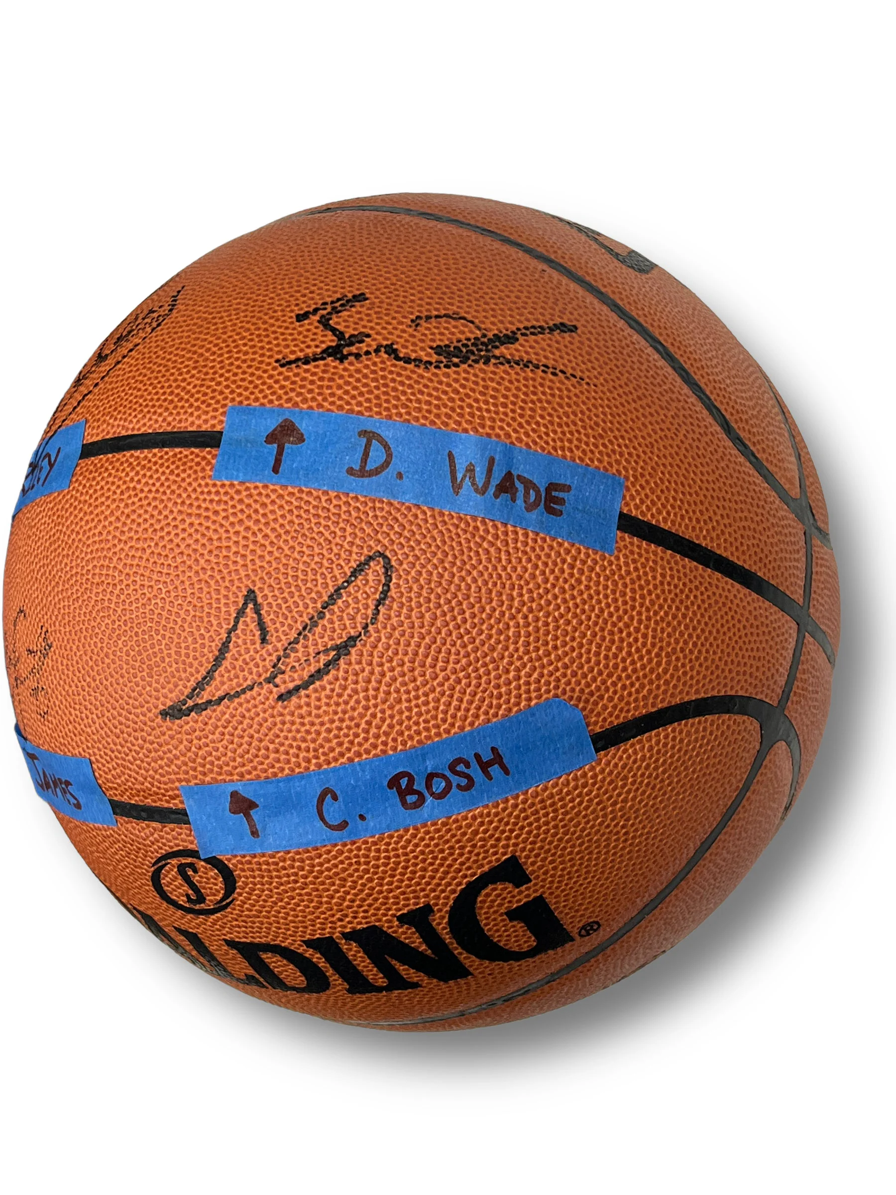 Balón Basketball / Miami Heat / Lebron James, Chris Bosh, Dwyane Wade y Pat Riley - Image 4