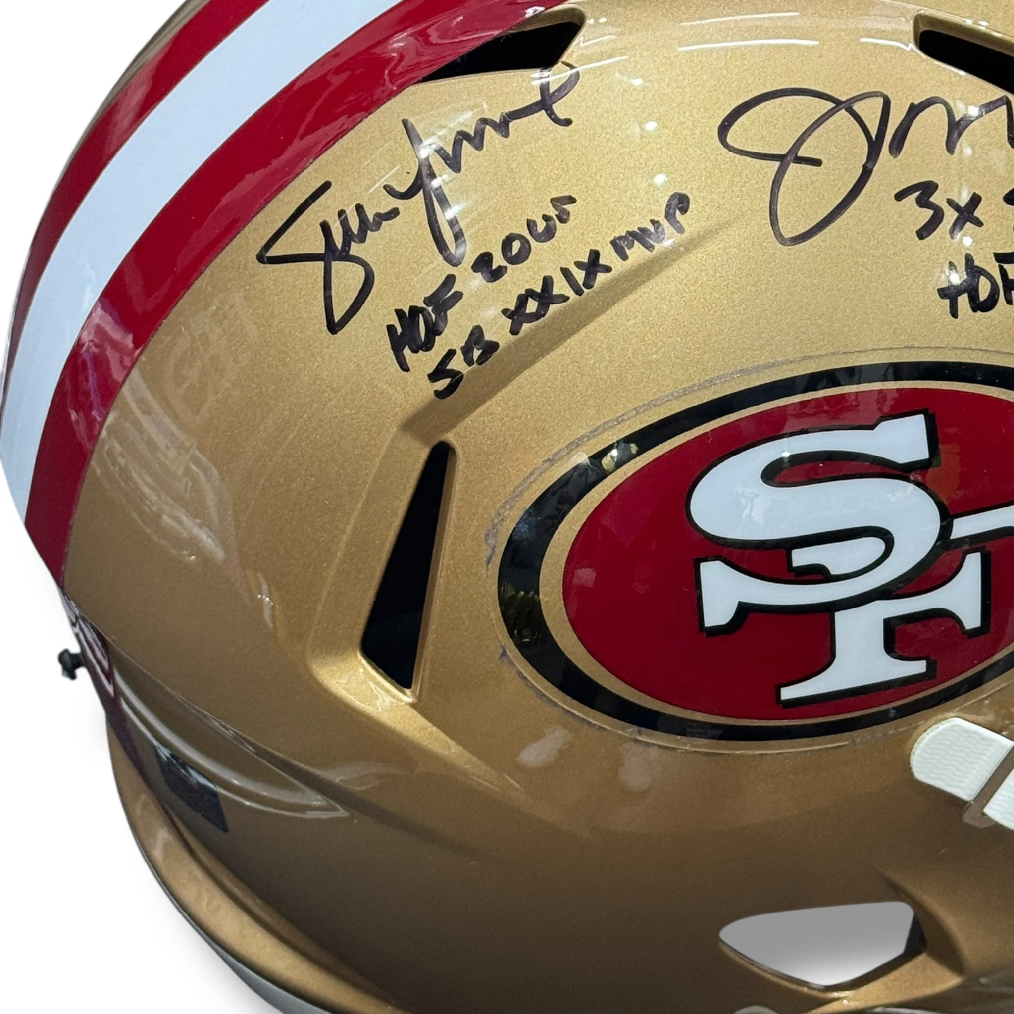 Casco Replica / 49ers Speed / Joe Montana, Jerry Rice, Steve Young (inscriptions) - Image 4