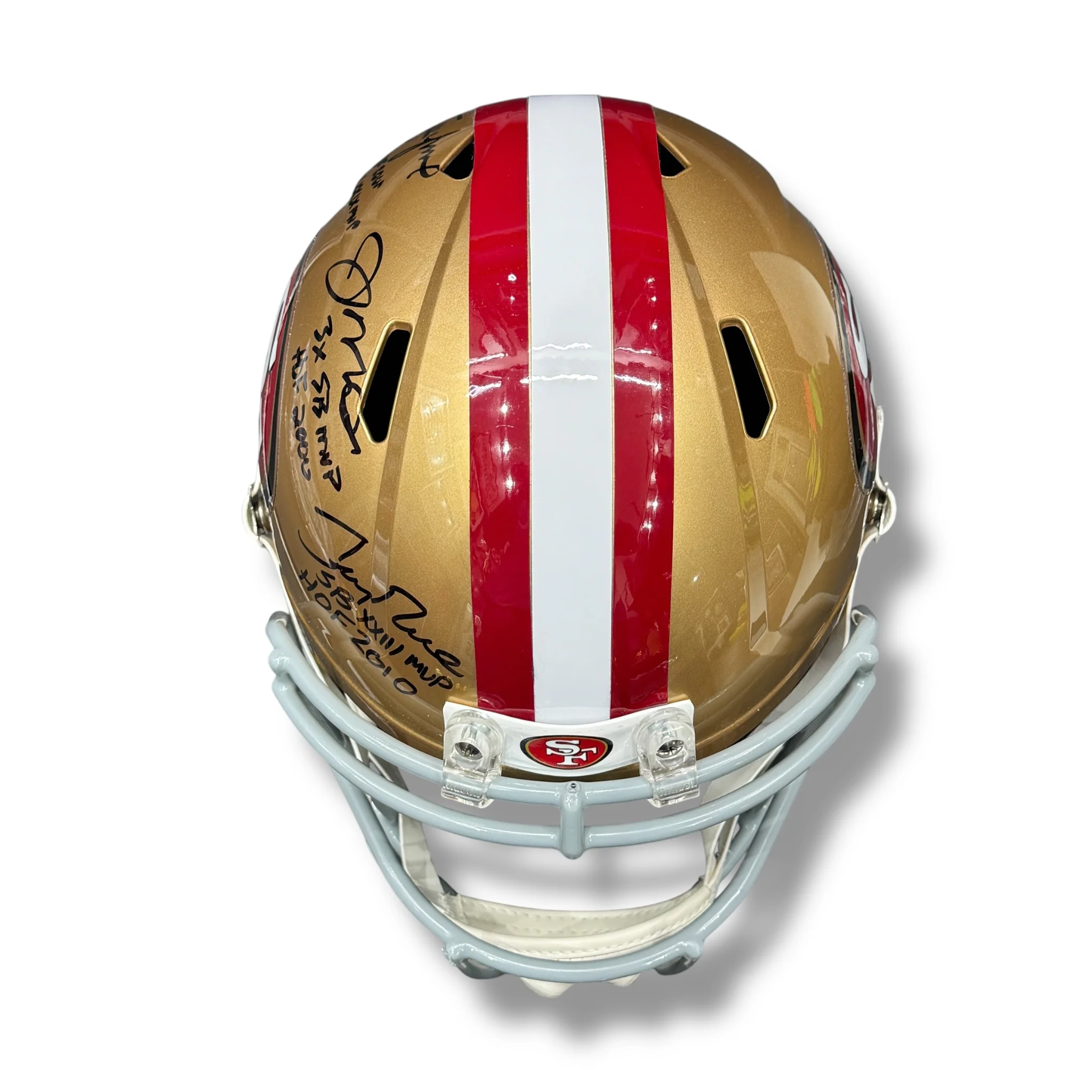 Casco Replica / 49ers Speed / Joe Montana, Jerry Rice, Steve Young (inscriptions) - Image 7