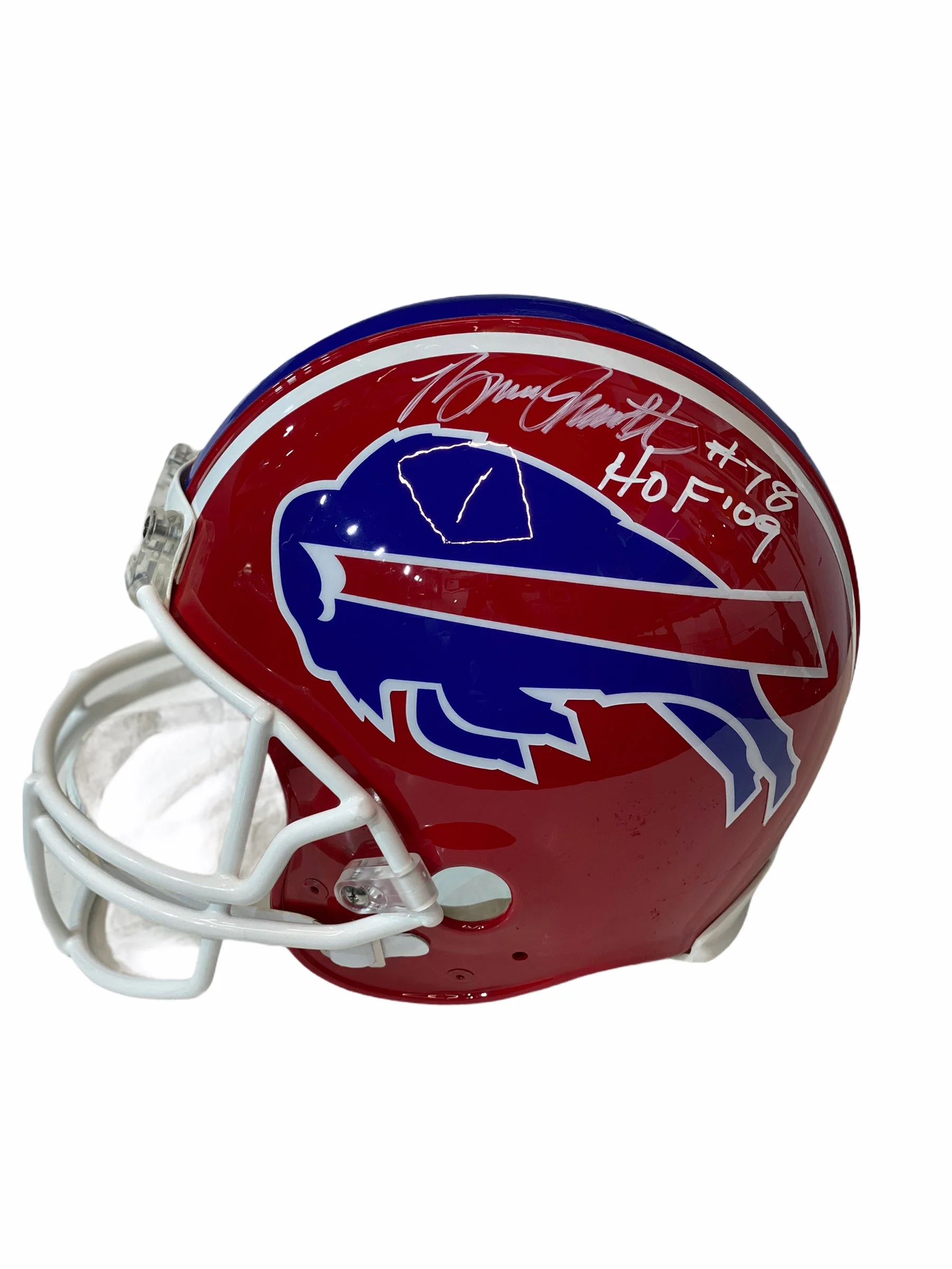 Casco Proline Throwback / Bills / Kelly, Thurman, Reed, Marv Levy, y Bruce Smith (Hof Inscrptions) - Image 4