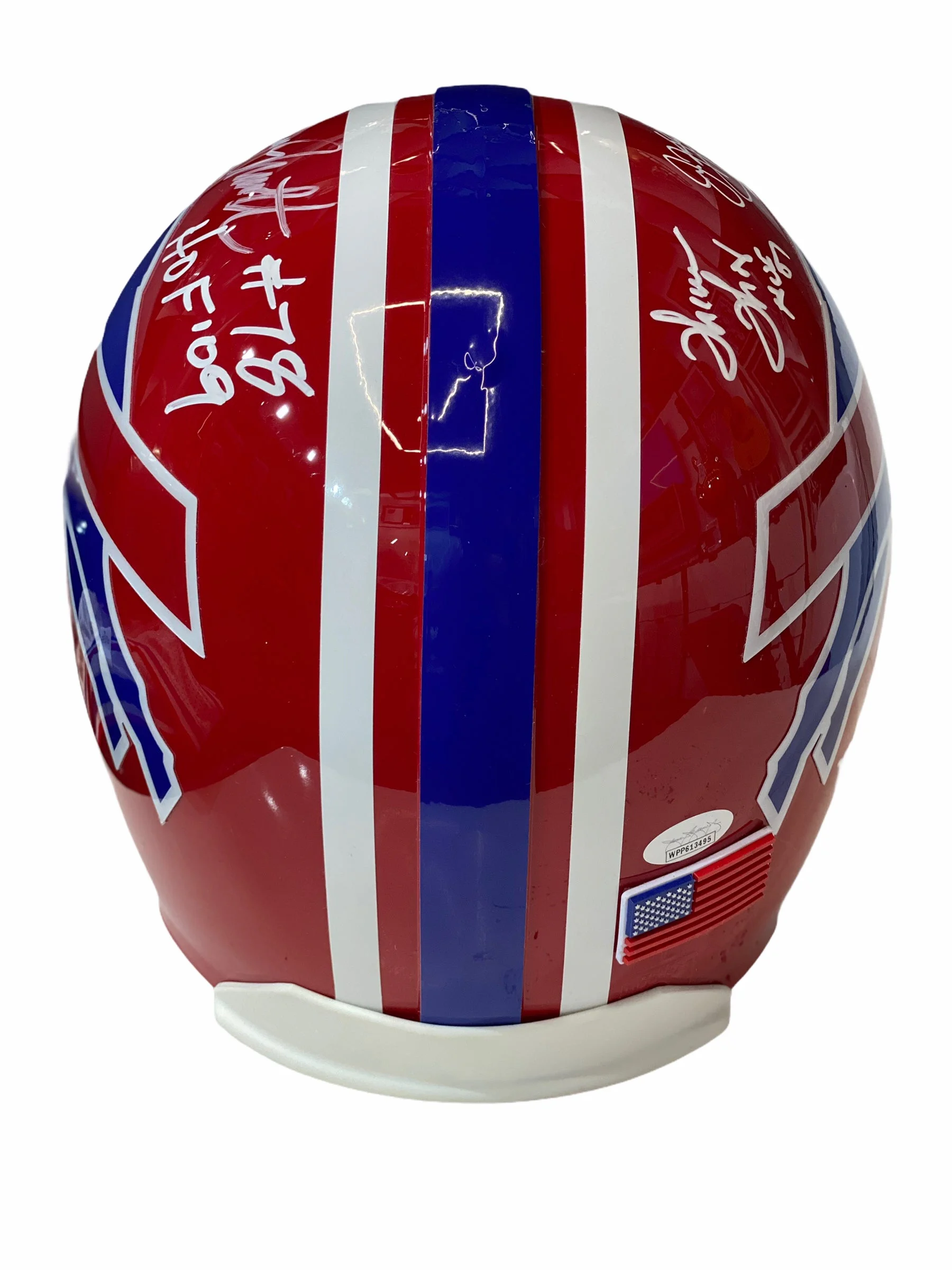 Casco Proline Throwback / Bills / Kelly, Thurman, Reed, Marv Levy, y Bruce Smith (Hof Inscrptions) - Image 5