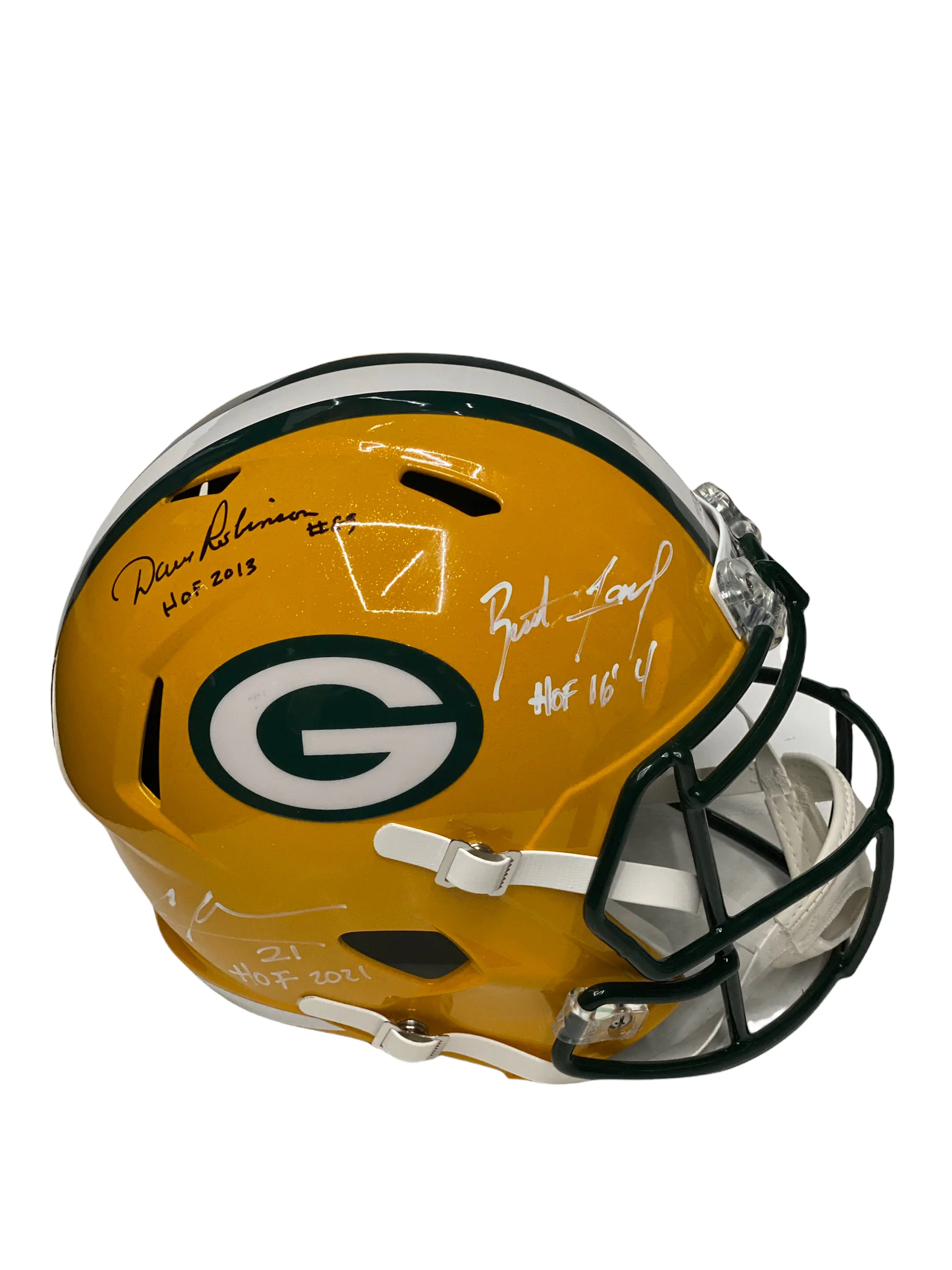Casco Replica / Green Bay / Hall of Famers: Brett Favre / Dave Robinson / Charles Woodson