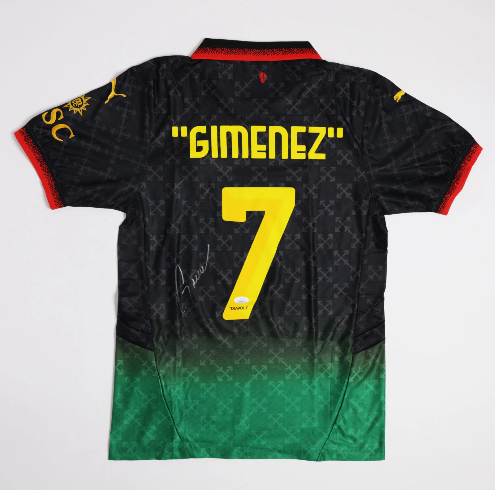Jersey Santi Gimenez Milán OffWhite Visitante - Image 2