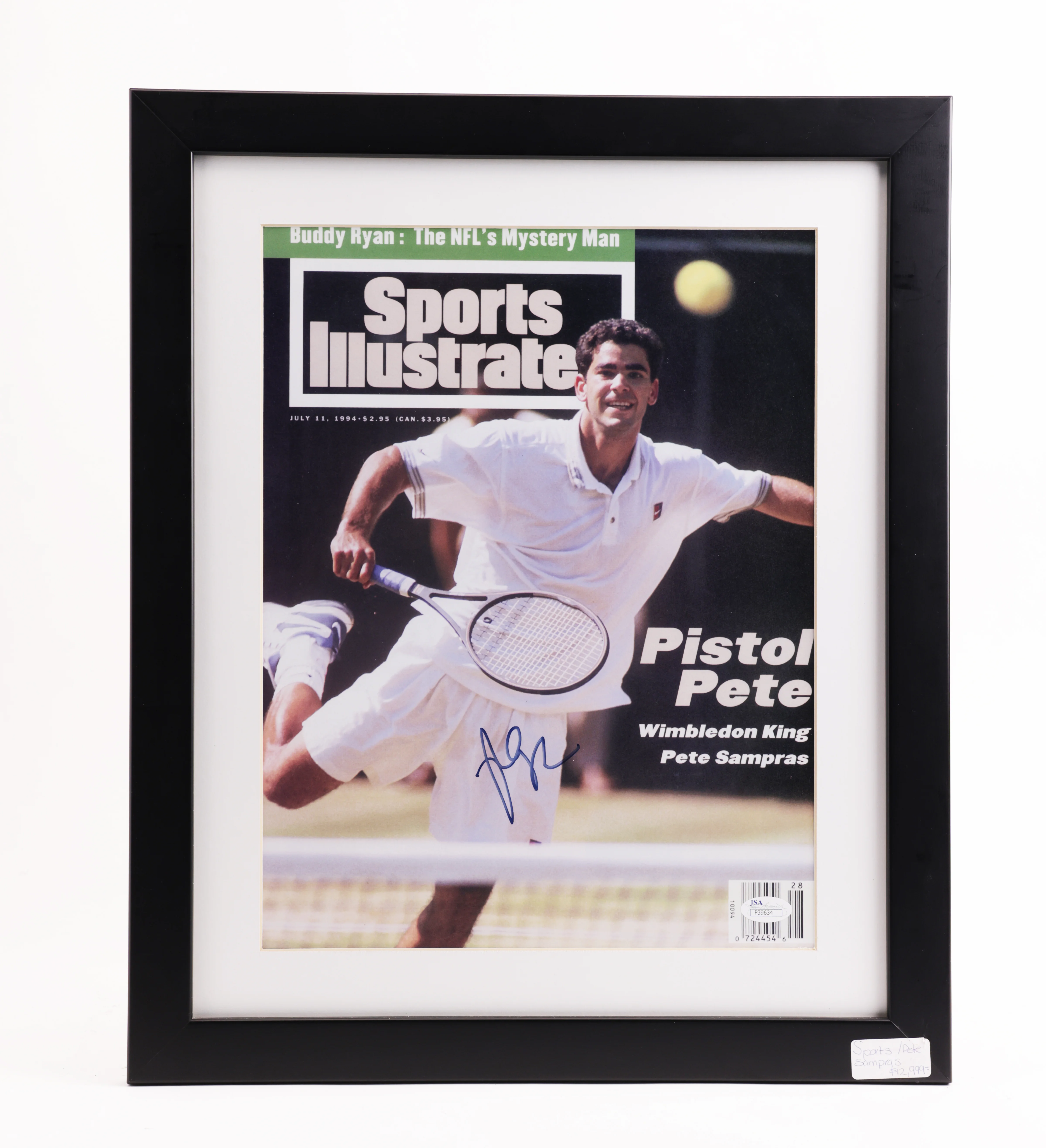 Revista Pete Sampras Wimbledon, Sports Illustrated, Pistol Pete - Image 2