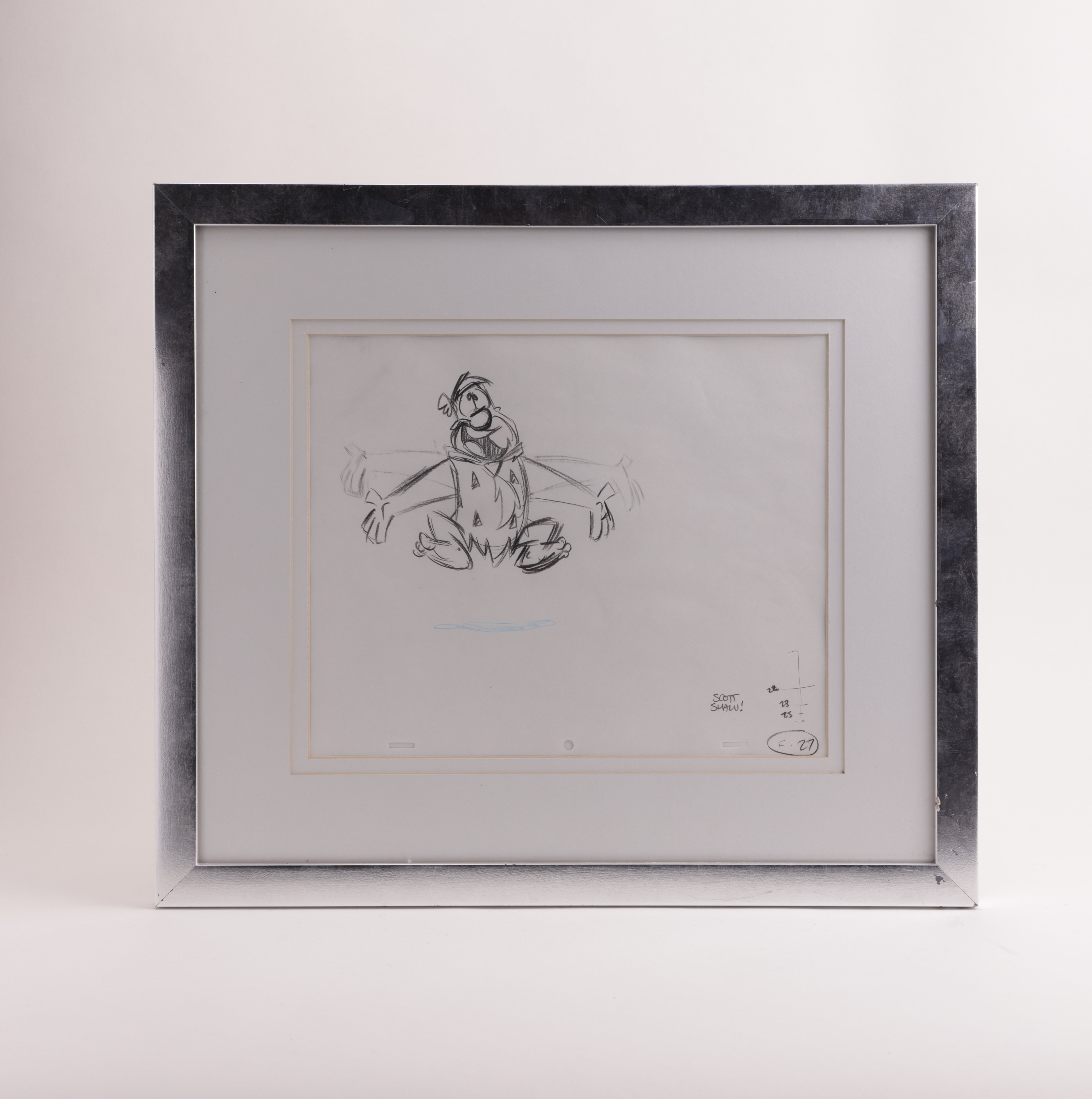 Sketch Scott Shaw Los Picapiedra