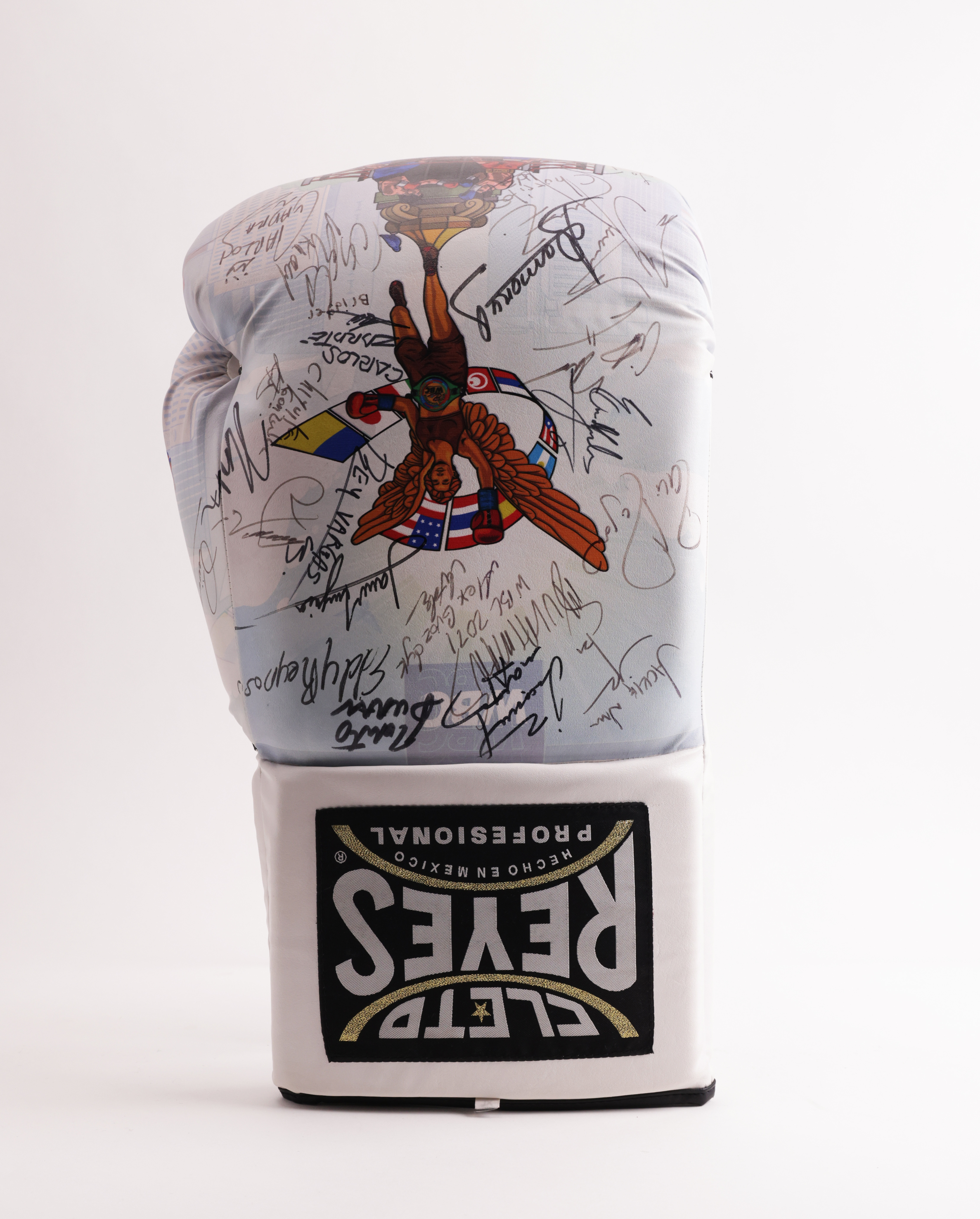 Mega Guante Leyendas Boxeo (Roberto Durán, JC Chavez, Márquez, Jackie Nava, otros) CMB