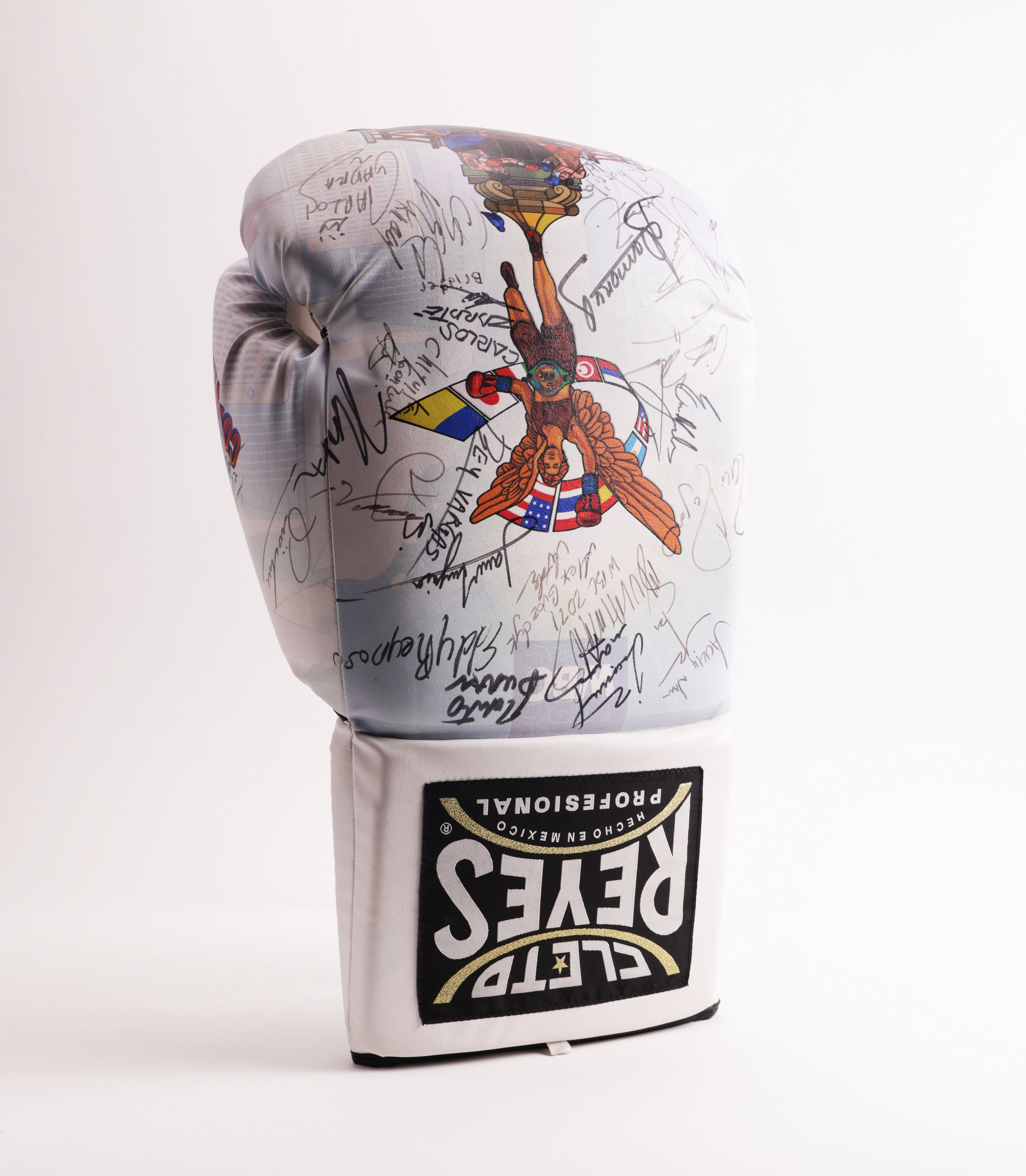 Mega Guante Leyendas Boxeo (Roberto Durán, JC Chavez, Márquez, Jackie Nava, otros) CMB - Image 2