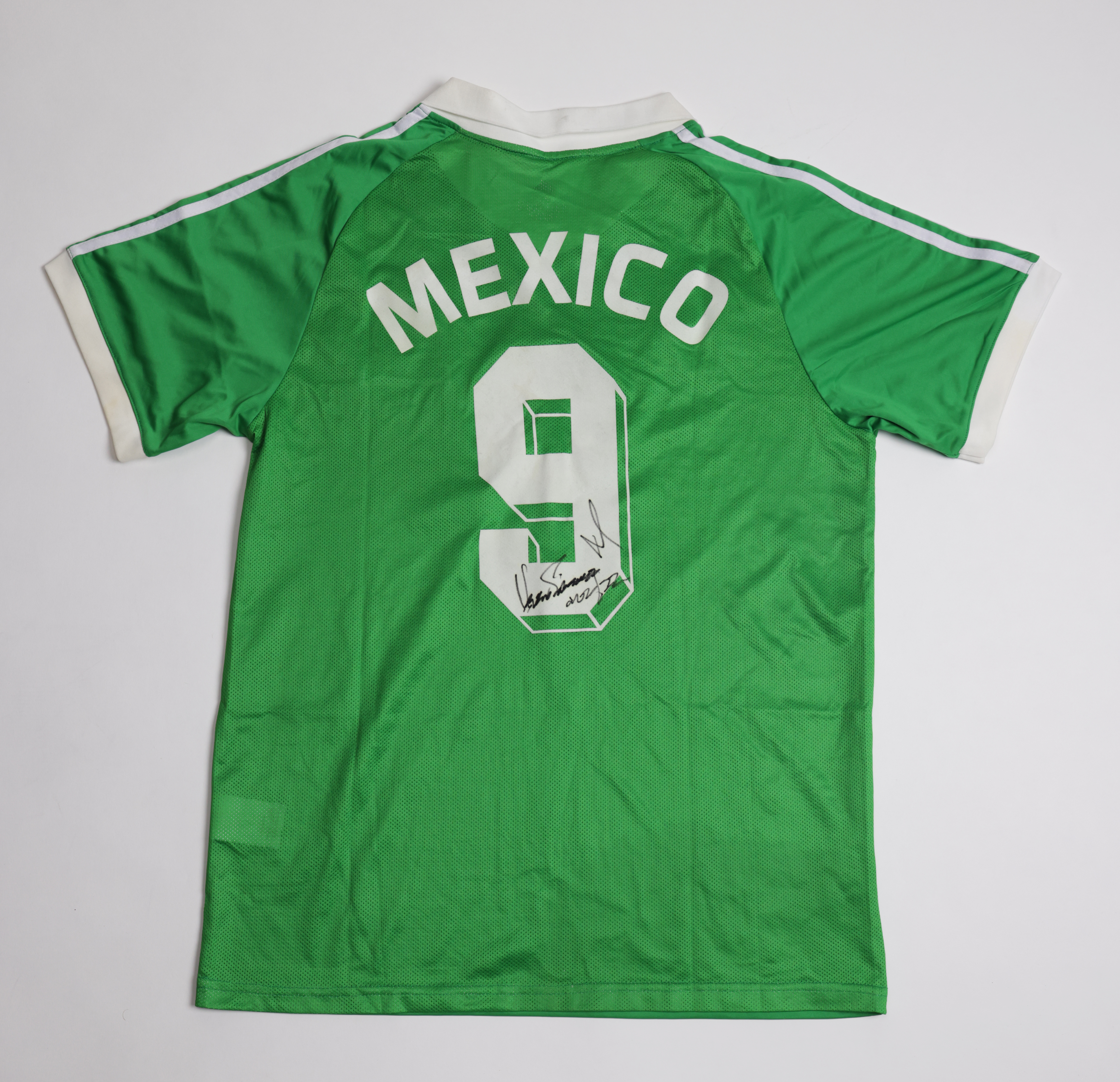 Jersey México 1986 (Hugo Sánchez, Negrete, Félix Cruz, Ortega, Luis Flores) México 1986