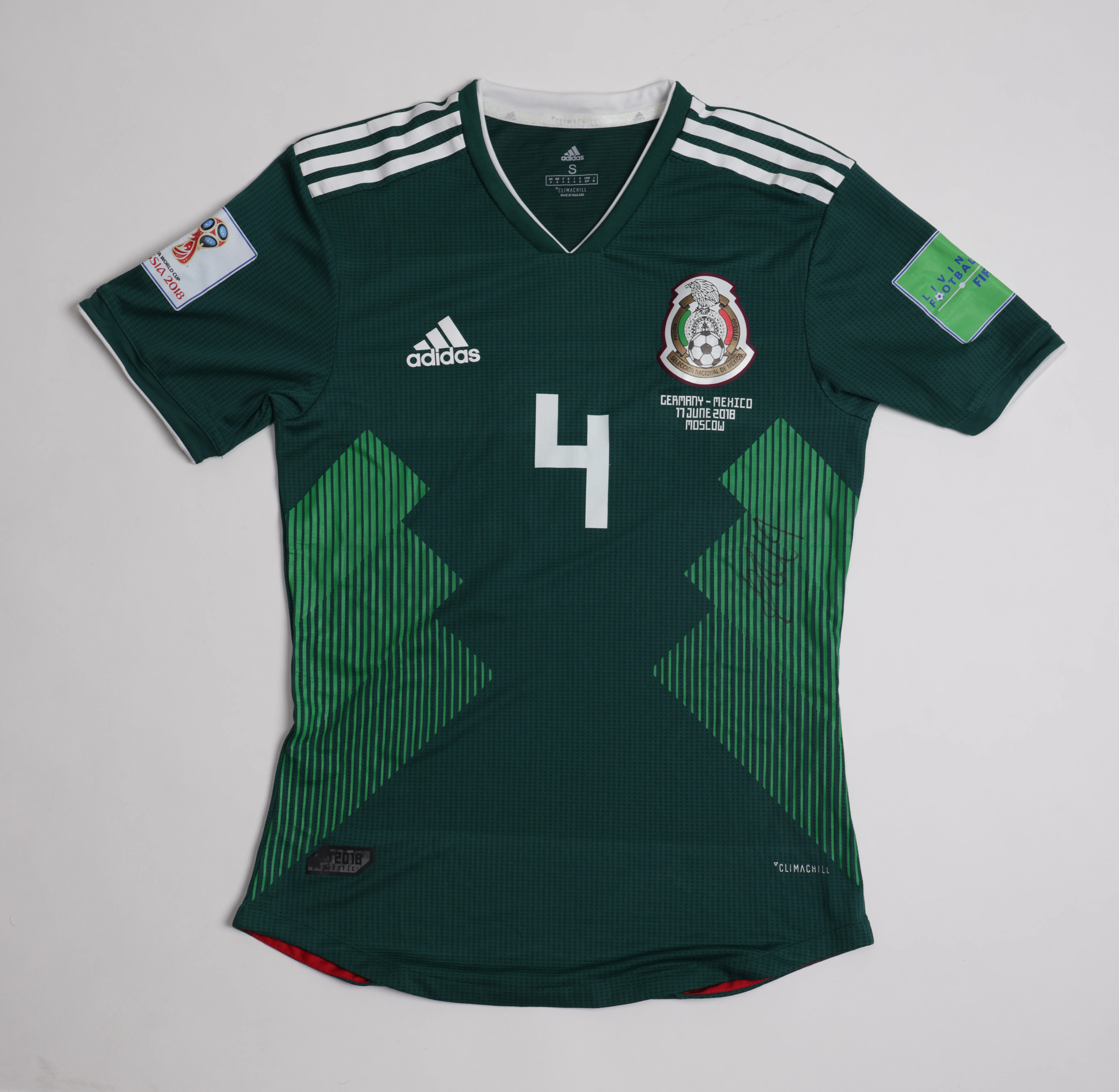 Jersey Rafa Márquez México 2018, Jersey Utilería