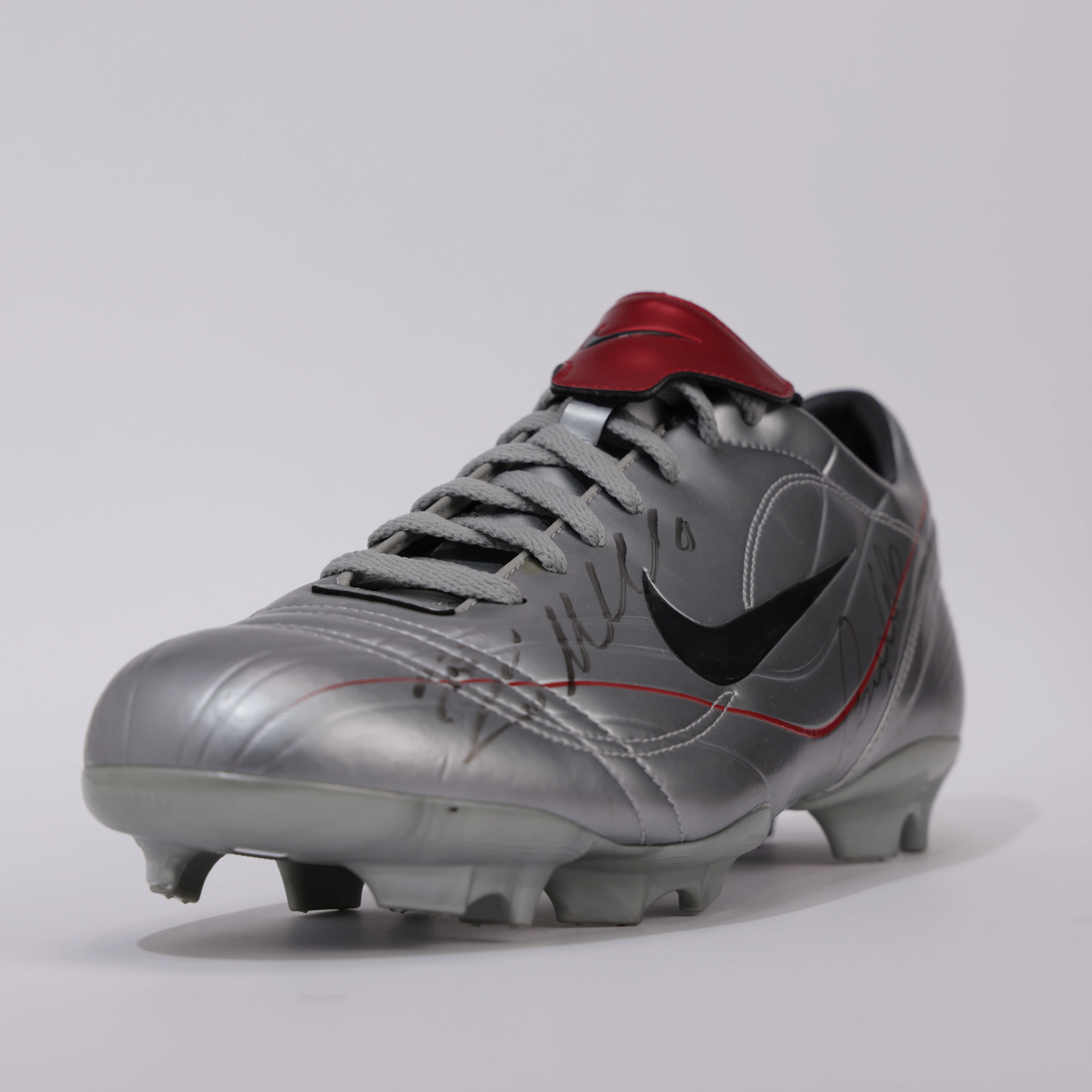 Tacos Cristiano Ronaldo/ Ronaldo Nazario Real Madrid, Tachon Mercurial doble certificación