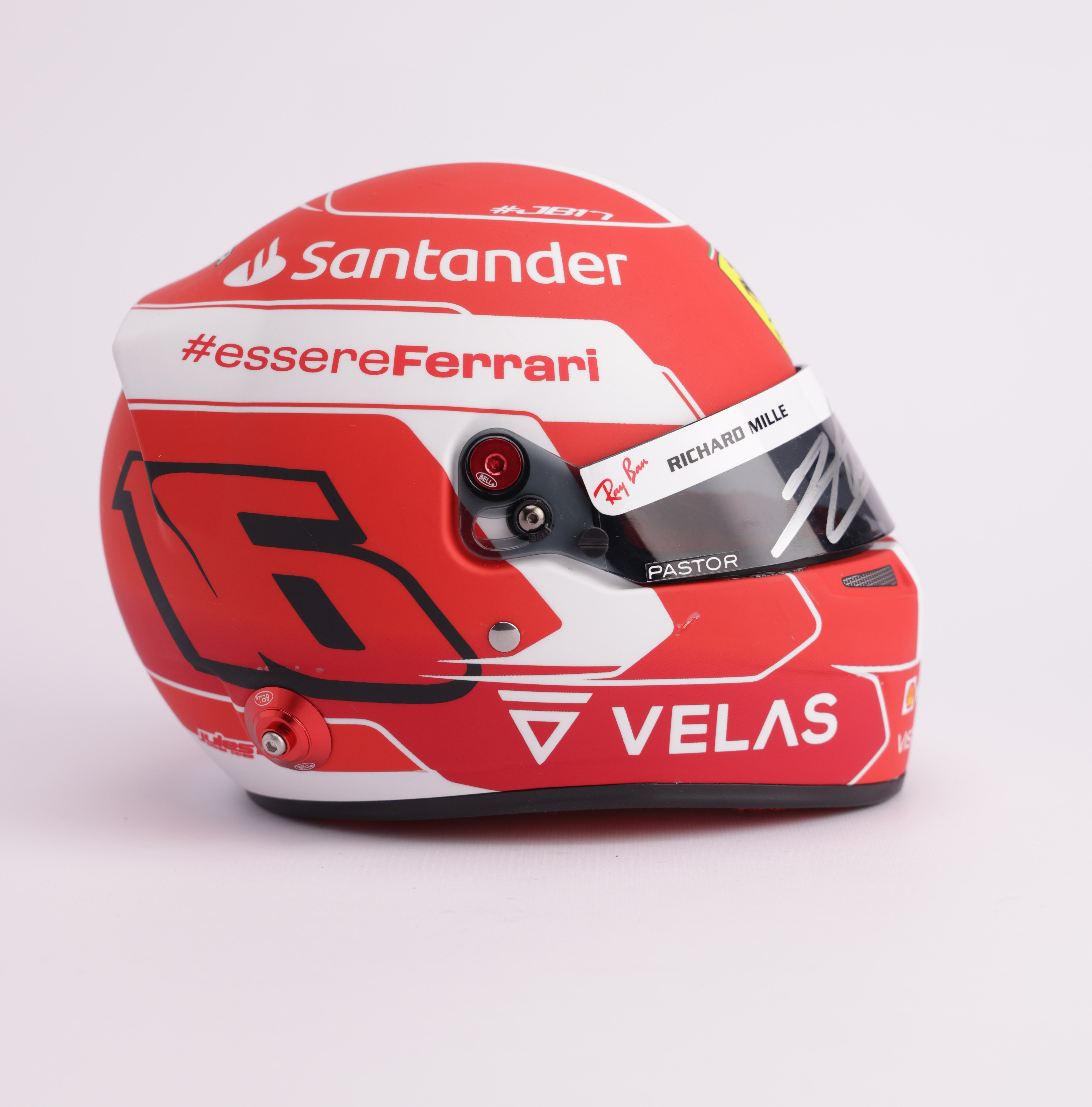 Mini Casco Charles Leclerc Ferrari - Image 3