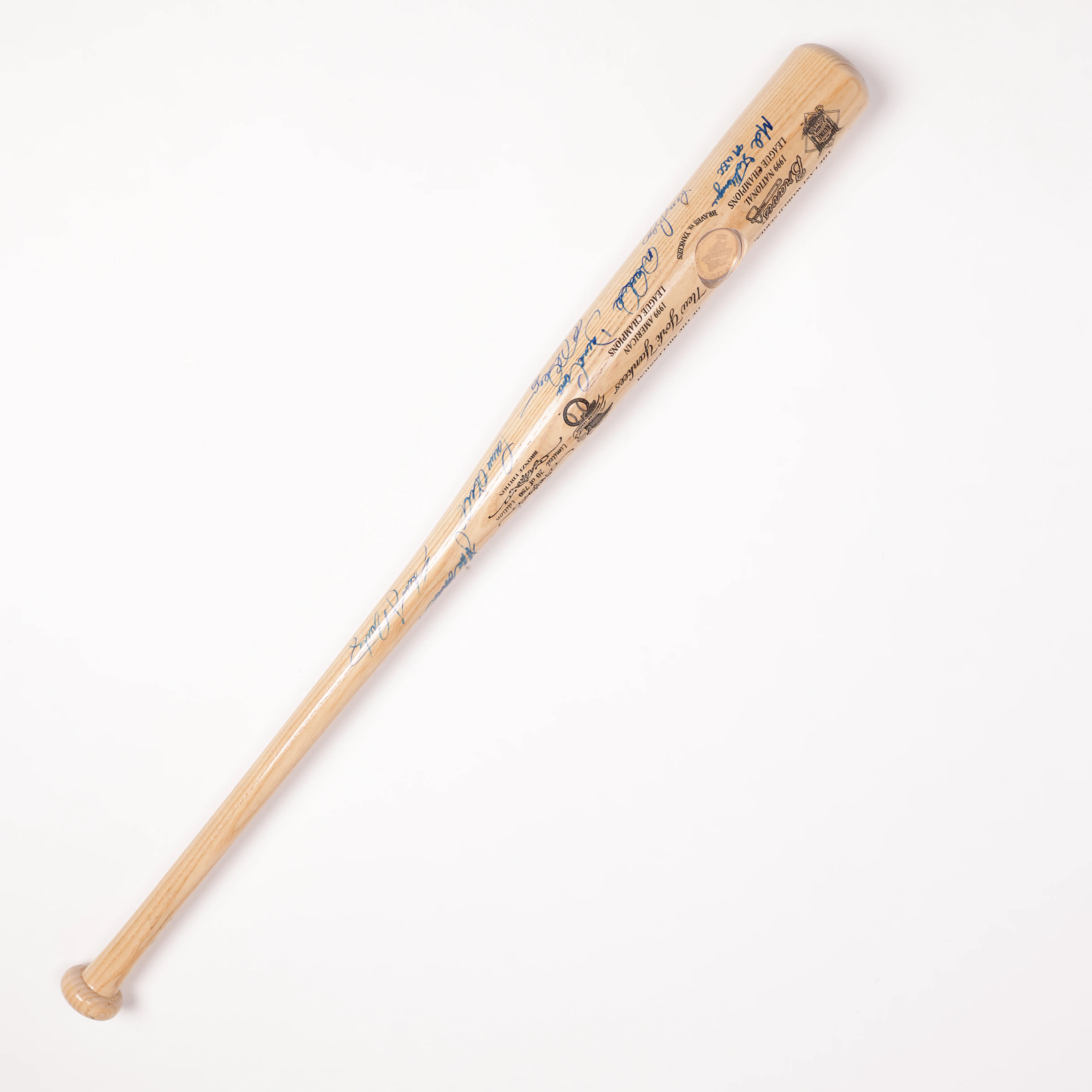 Bat 1999 New York Yankees (Jeter, Rivera, Petitte, Posada, Torre, etc.) New York Yankees - Image 2