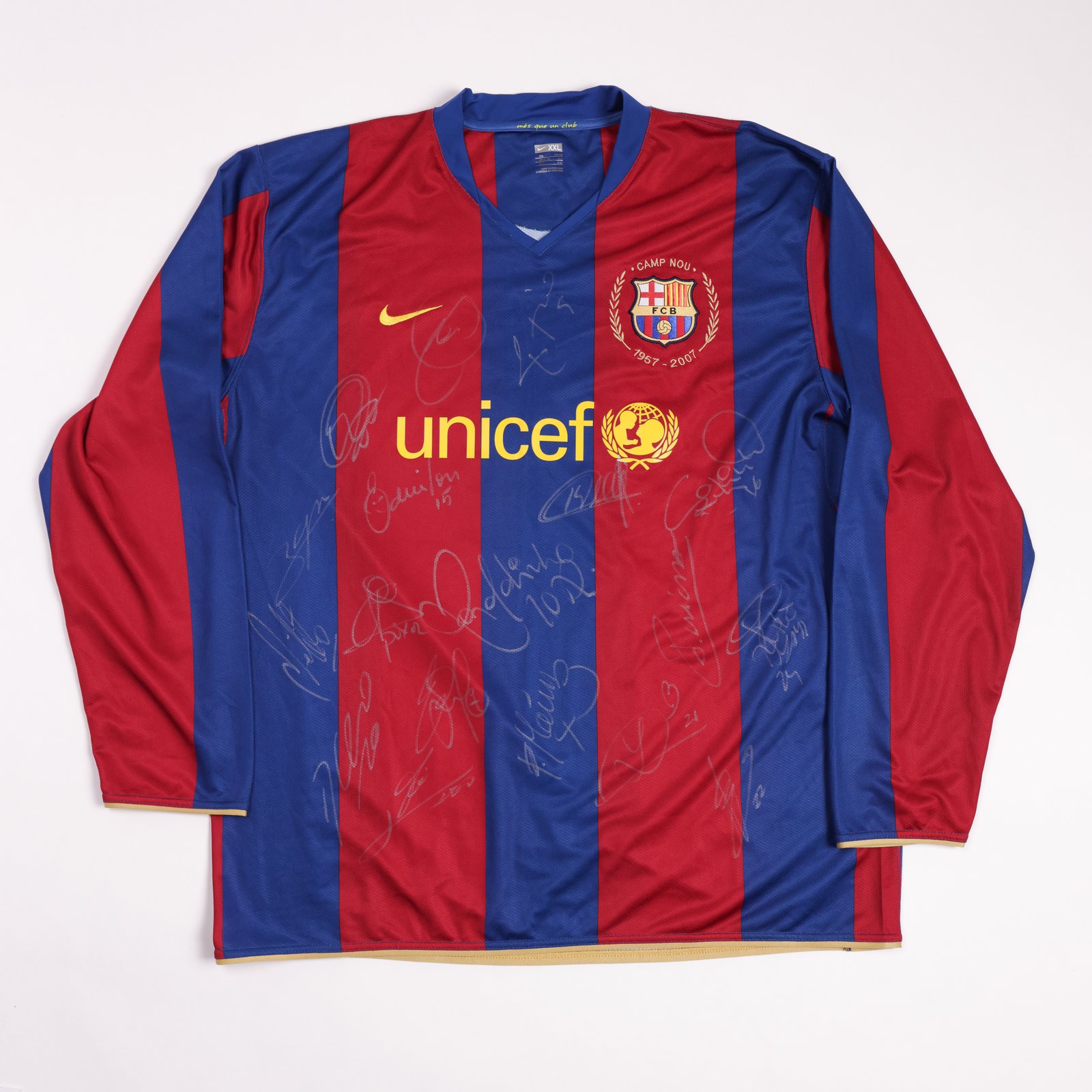 Jersey FC Barcelona 2008 (Ronaldinho, Rafa Márquez, Messi, Xavi, Iniesta, etc.) FC Barcelona La Liga - Image 2
