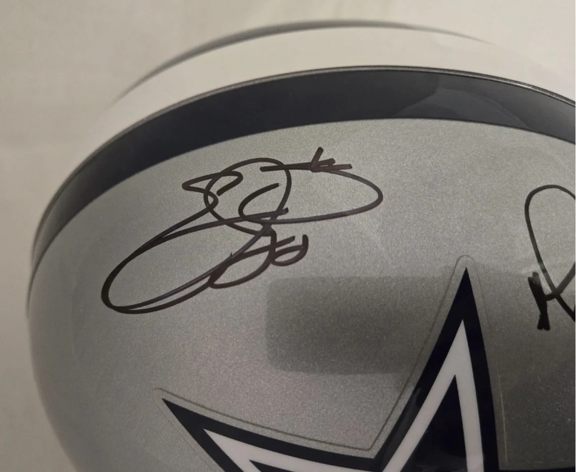 PREVENTA Casco Cowboys Irvin, Smith & Aikman Beckett - Image 2